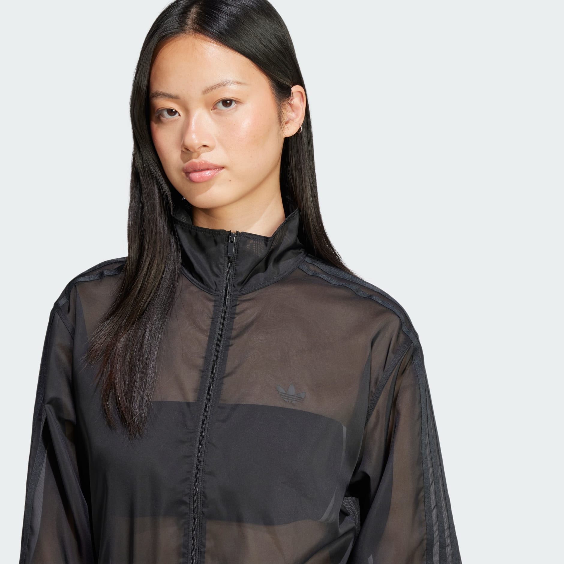 adidas Adicolor Sheer Track Top - Black | adidas TZ