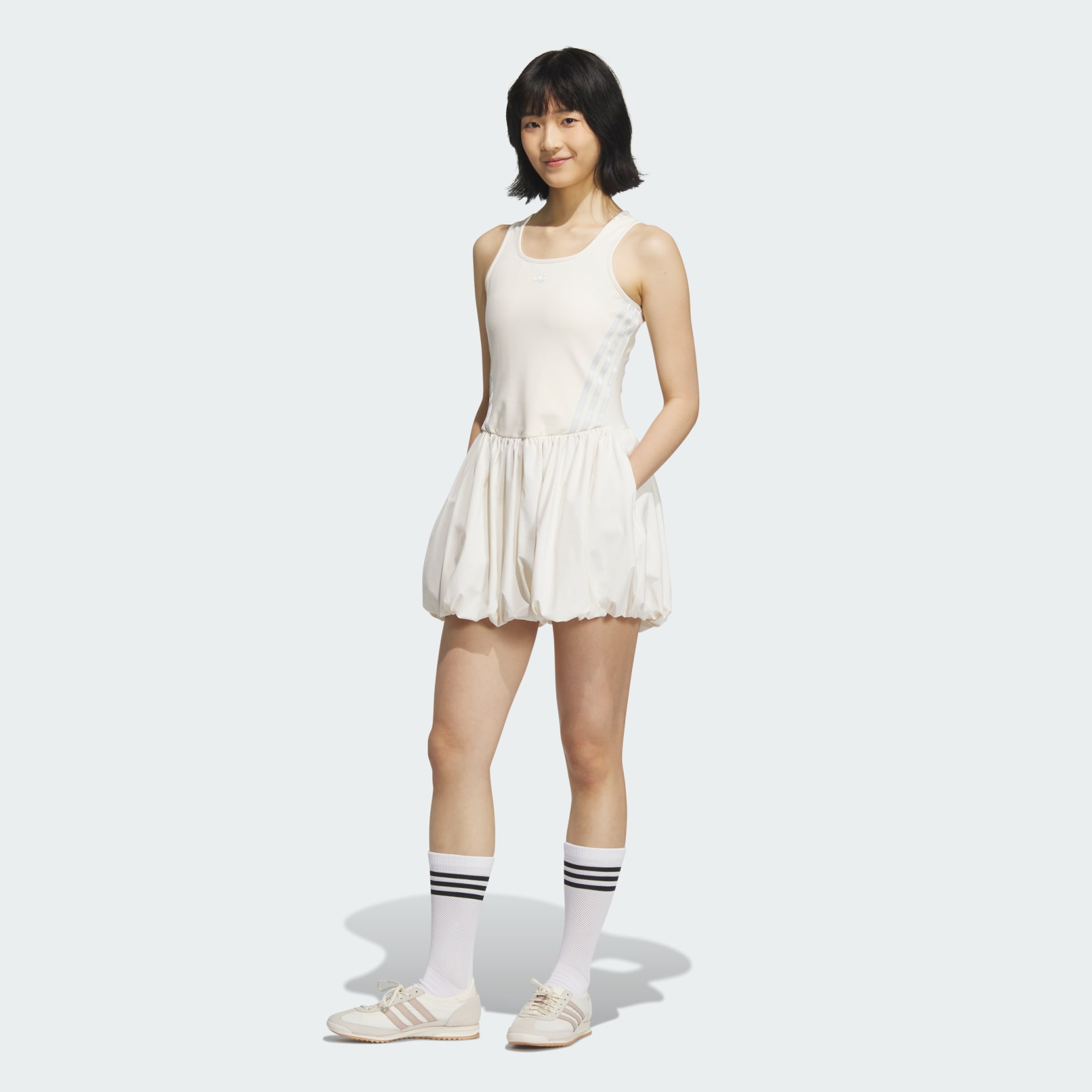 【adidas】Originals BUBBLE DRESS 可愛いフリルドレス white Bubble Dress - White | adidas Hong Kong