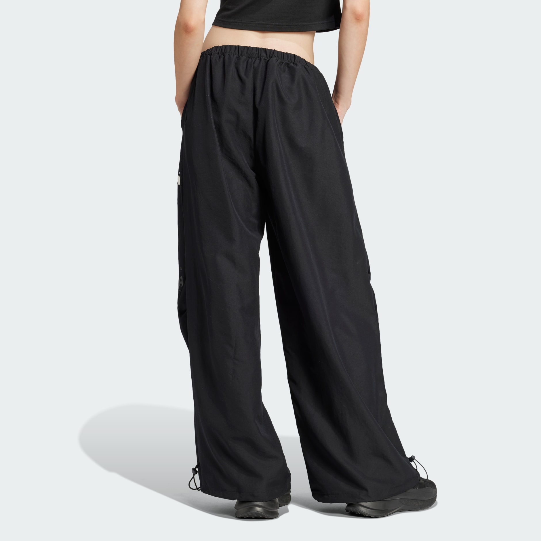 CLOTHING - Bloom Sky Print Woven Parachute Pants - Black CLOTHING - Bloom Sky Print Woven Parachute Pants - Black