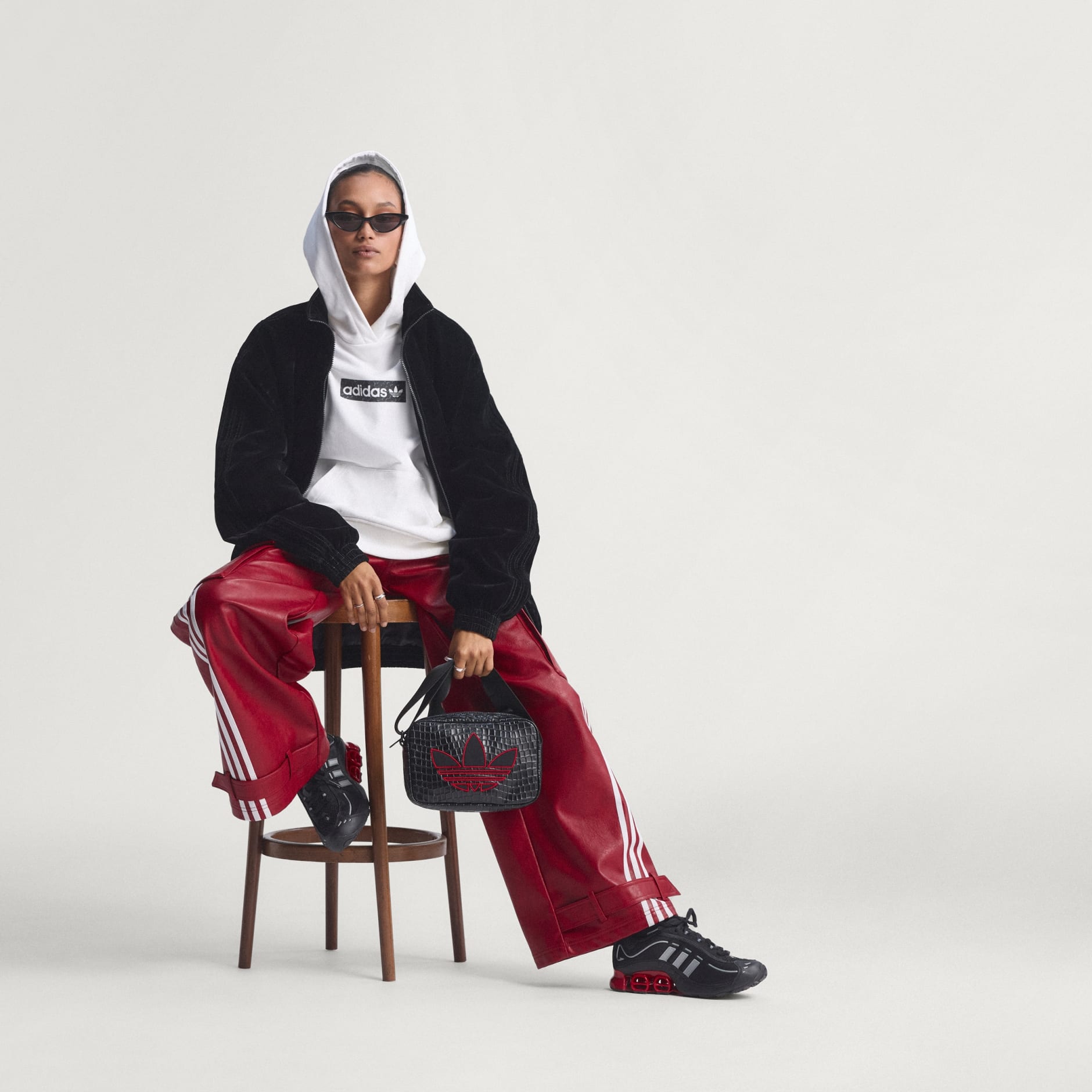 Bluză Sport Firebird Supradimensionată din Twill Periat