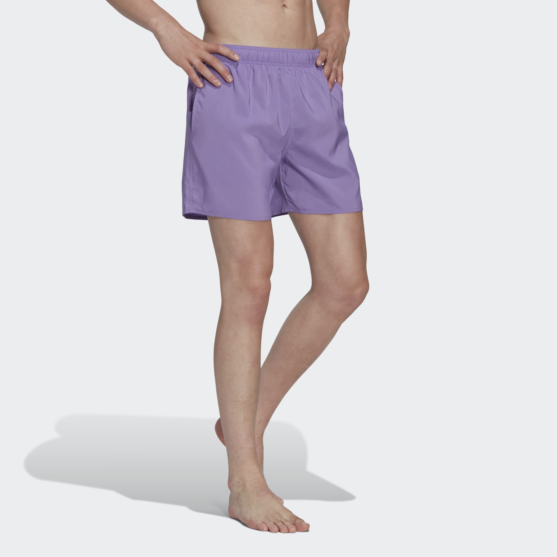 adidas purple swim shorts