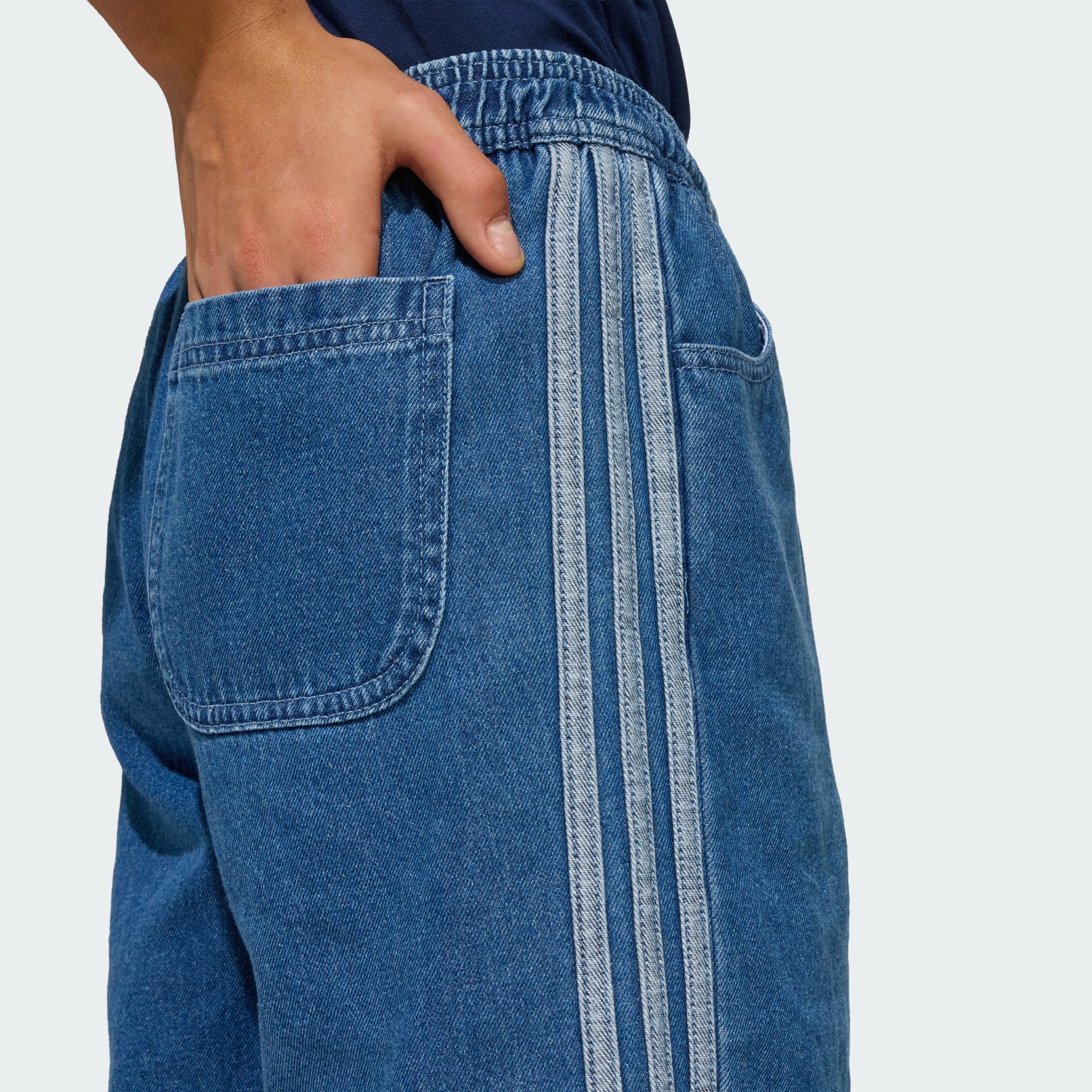 PANTALONI SCURȚI DIN DENIM