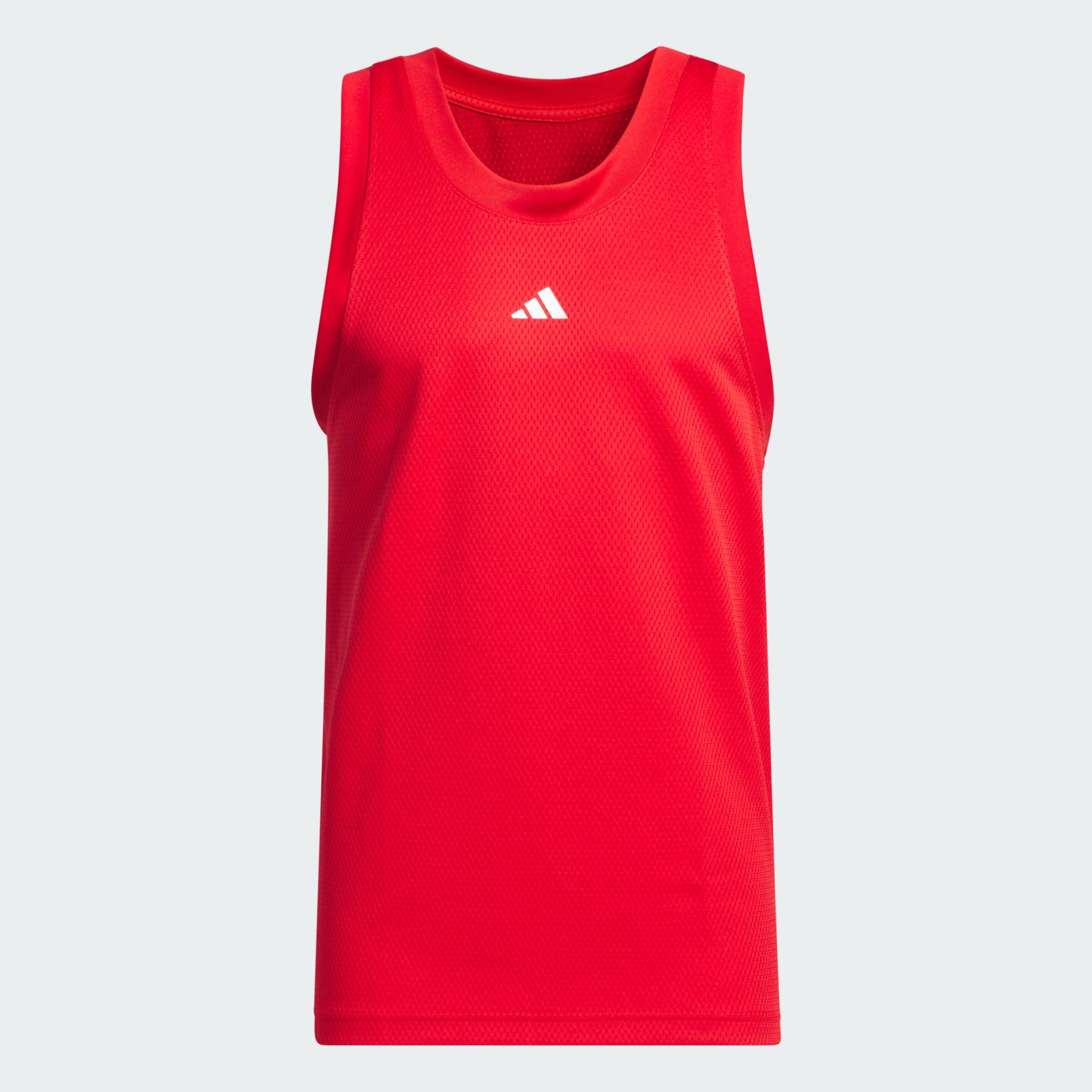 Red adidas tank top on sale