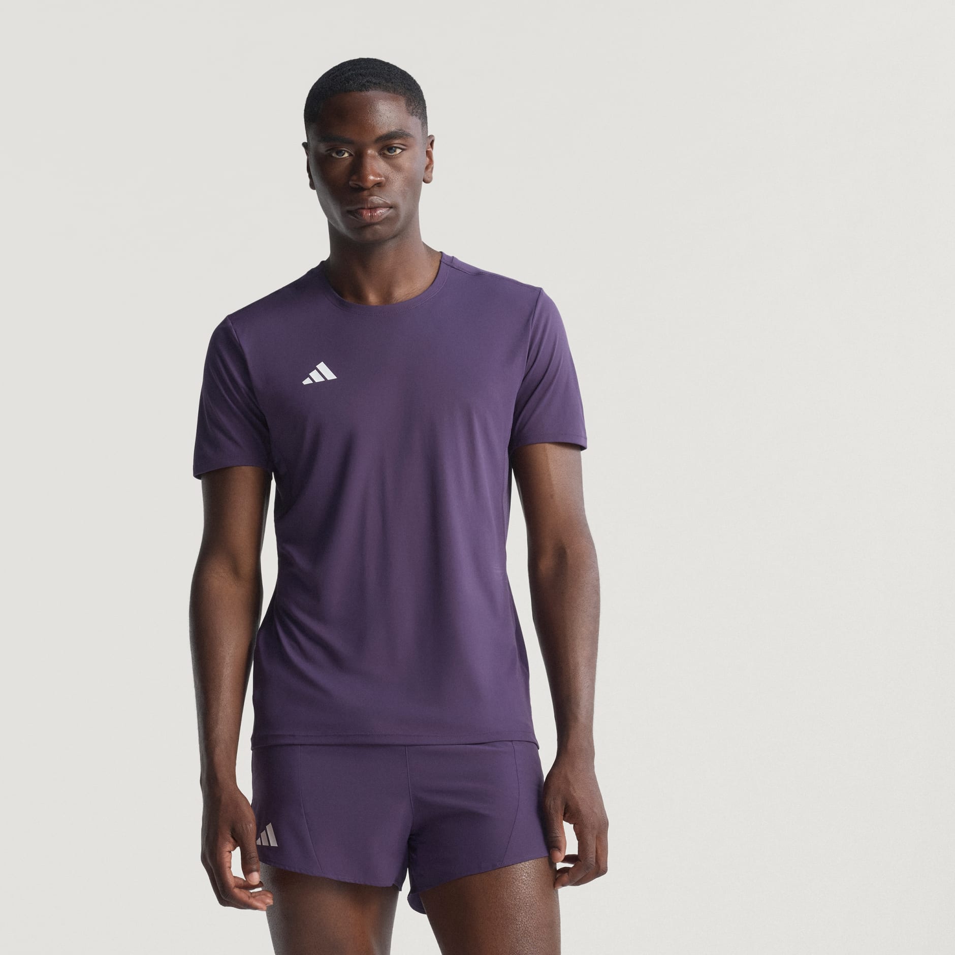 Clothing - Adizero Essentials Running Tee - Purple | adidas