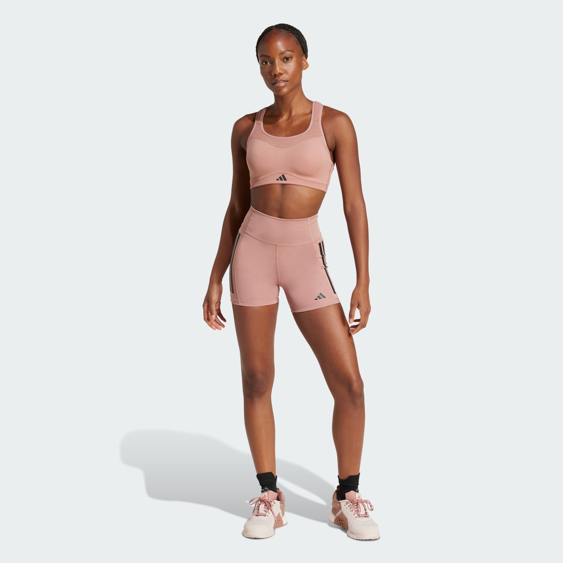 شورت ضيّق Optime 3-Stripes 1/4