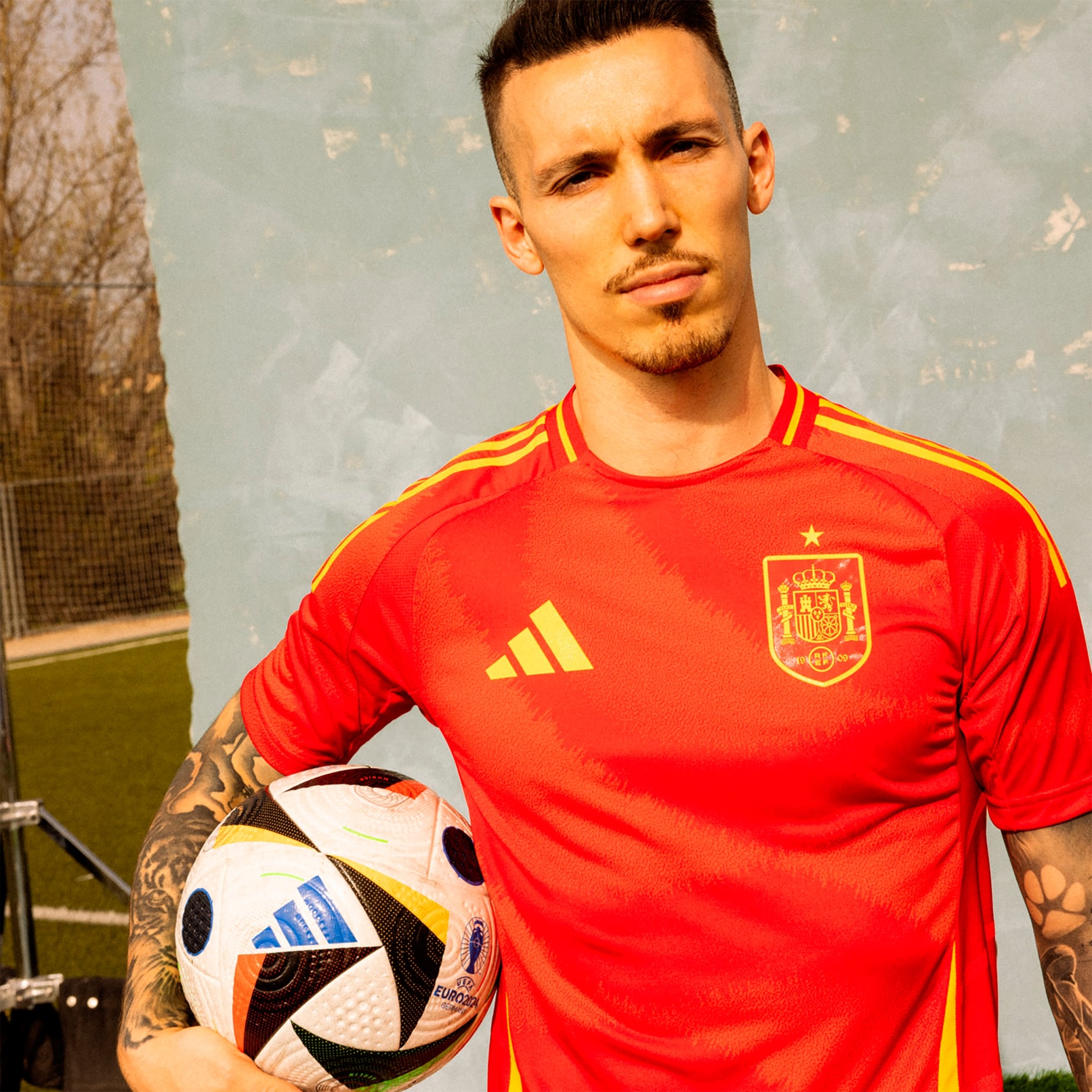 adidas Spain 2024 Home Authentic Jersey Red adidas UAE