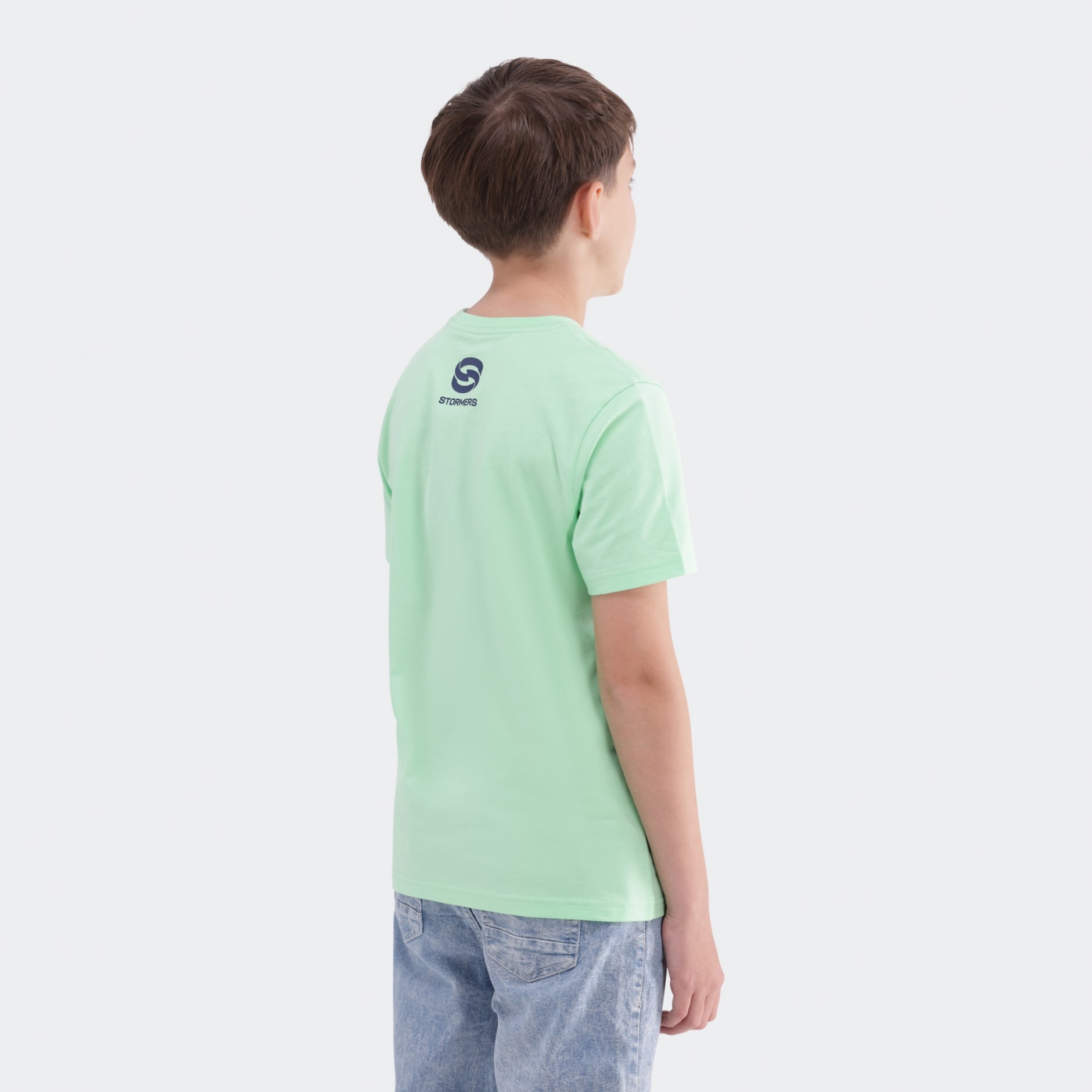 DHL Stormers Junior Graphic Tee Lime Burst