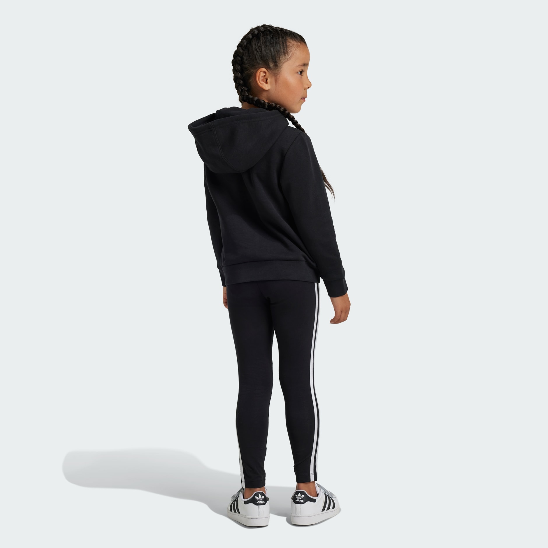 adidas Ensemble legging et sweat shirt a capuche Adicolor Enfants Noir