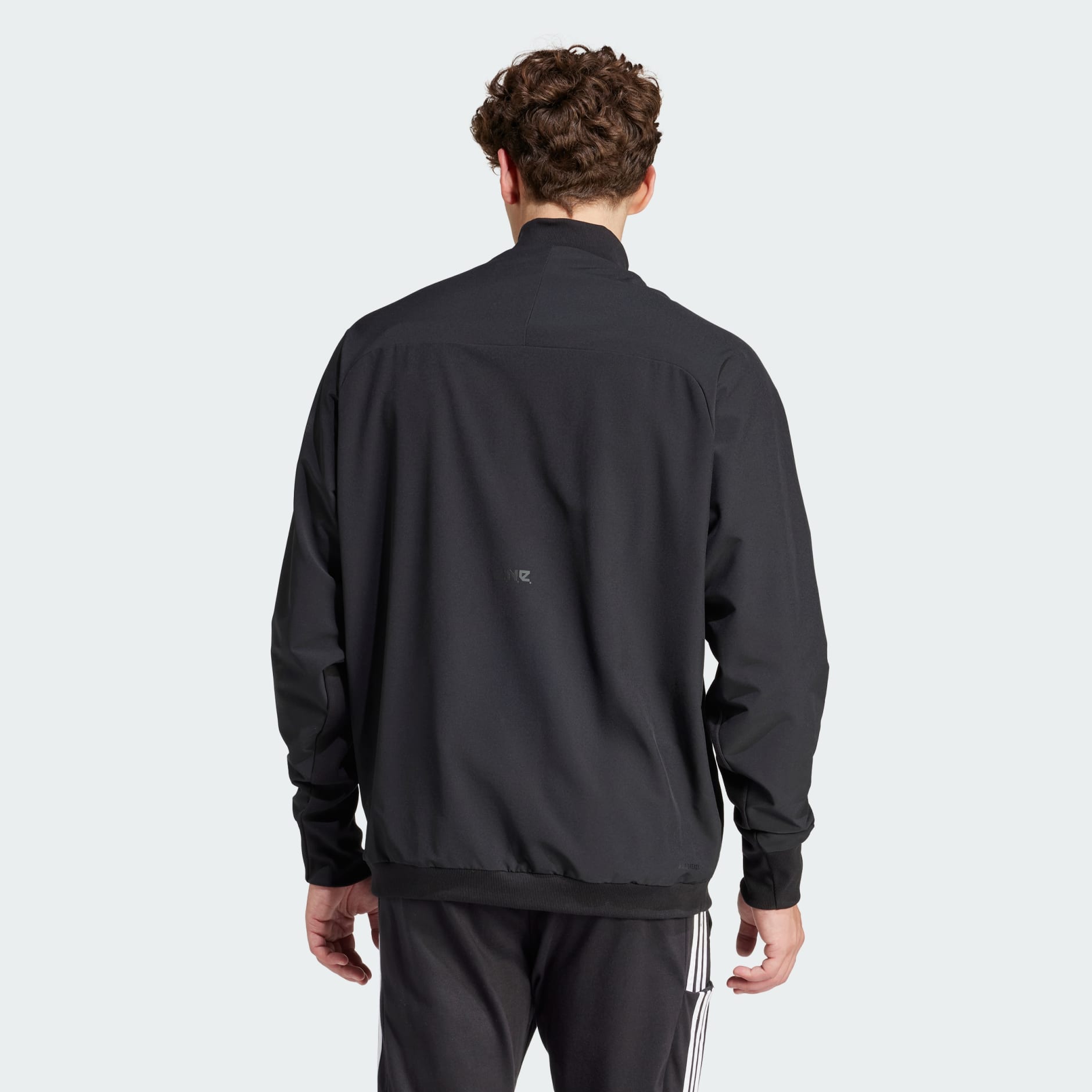 adidas Essentials 3-Stripes Quarter-Zip Sweatshirt - Black