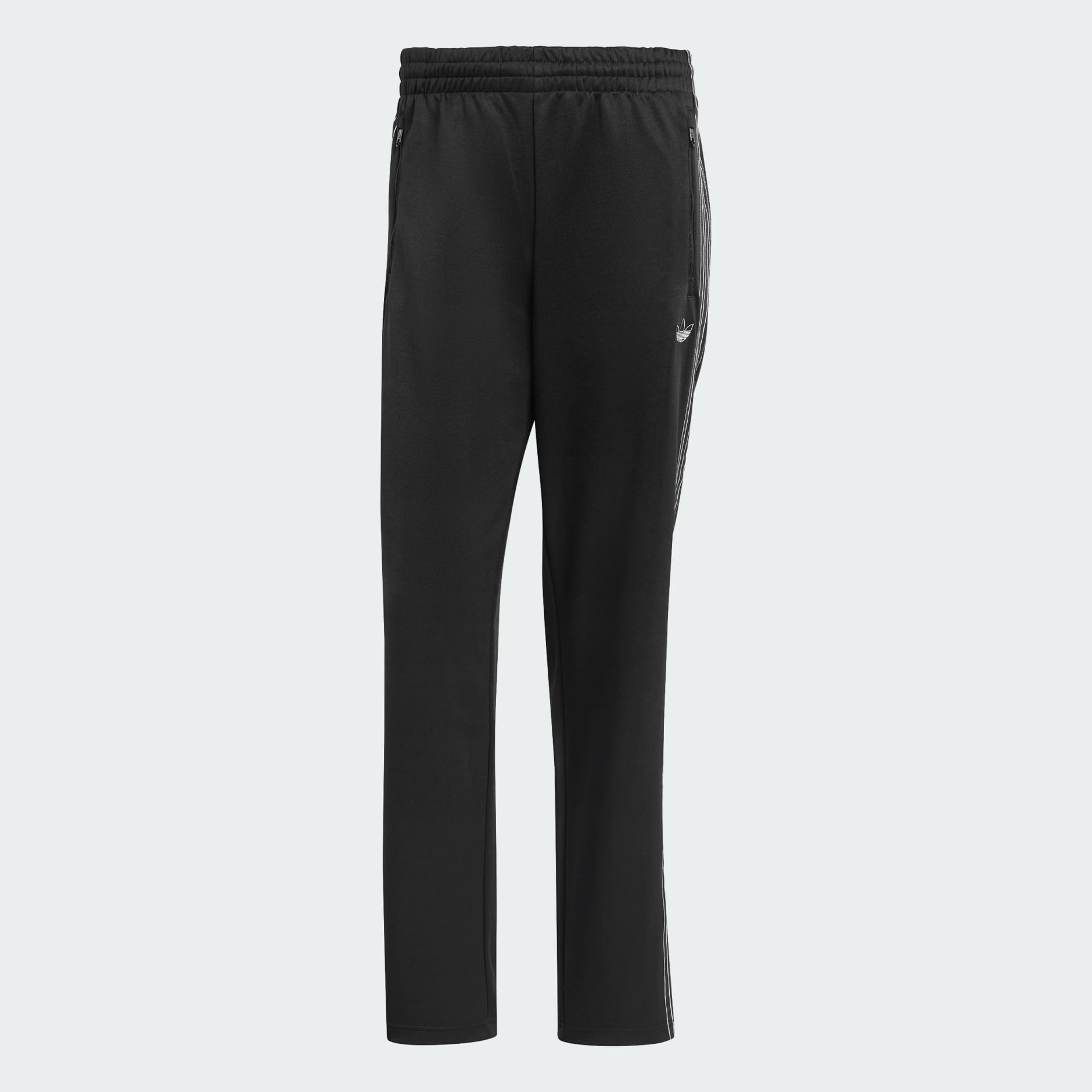 Adidas trefoil track pants black on sale