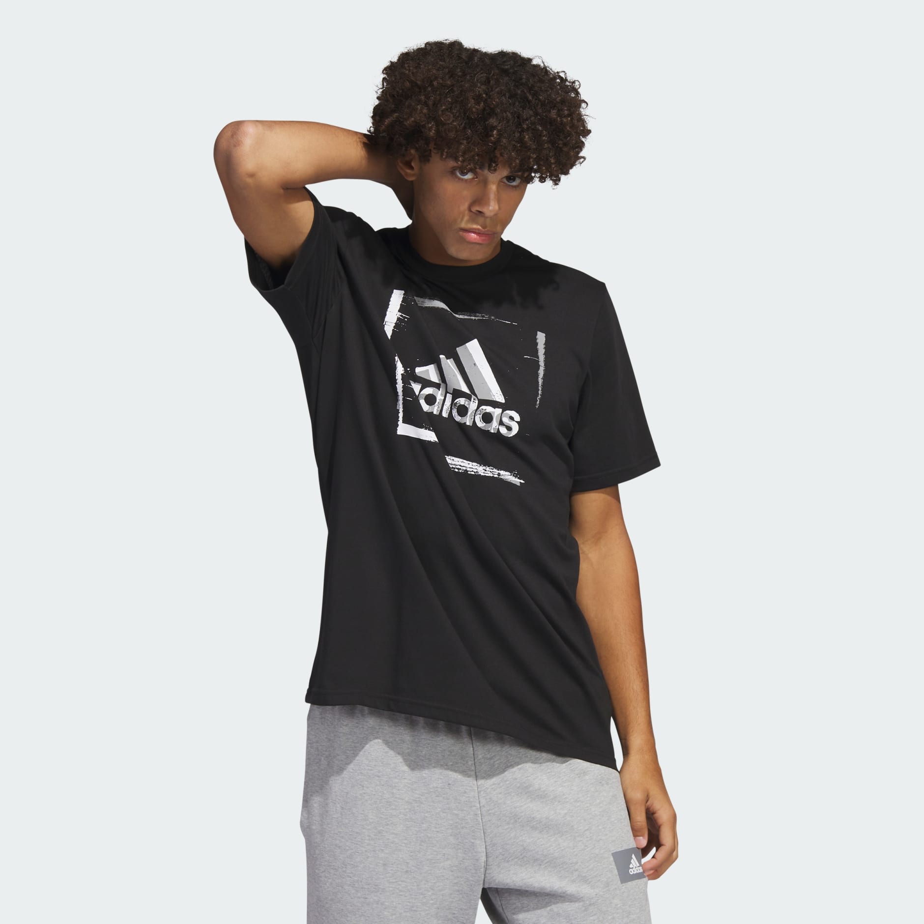 تيشيرت Two-Tone Stencil Short Sleeve Graphic
