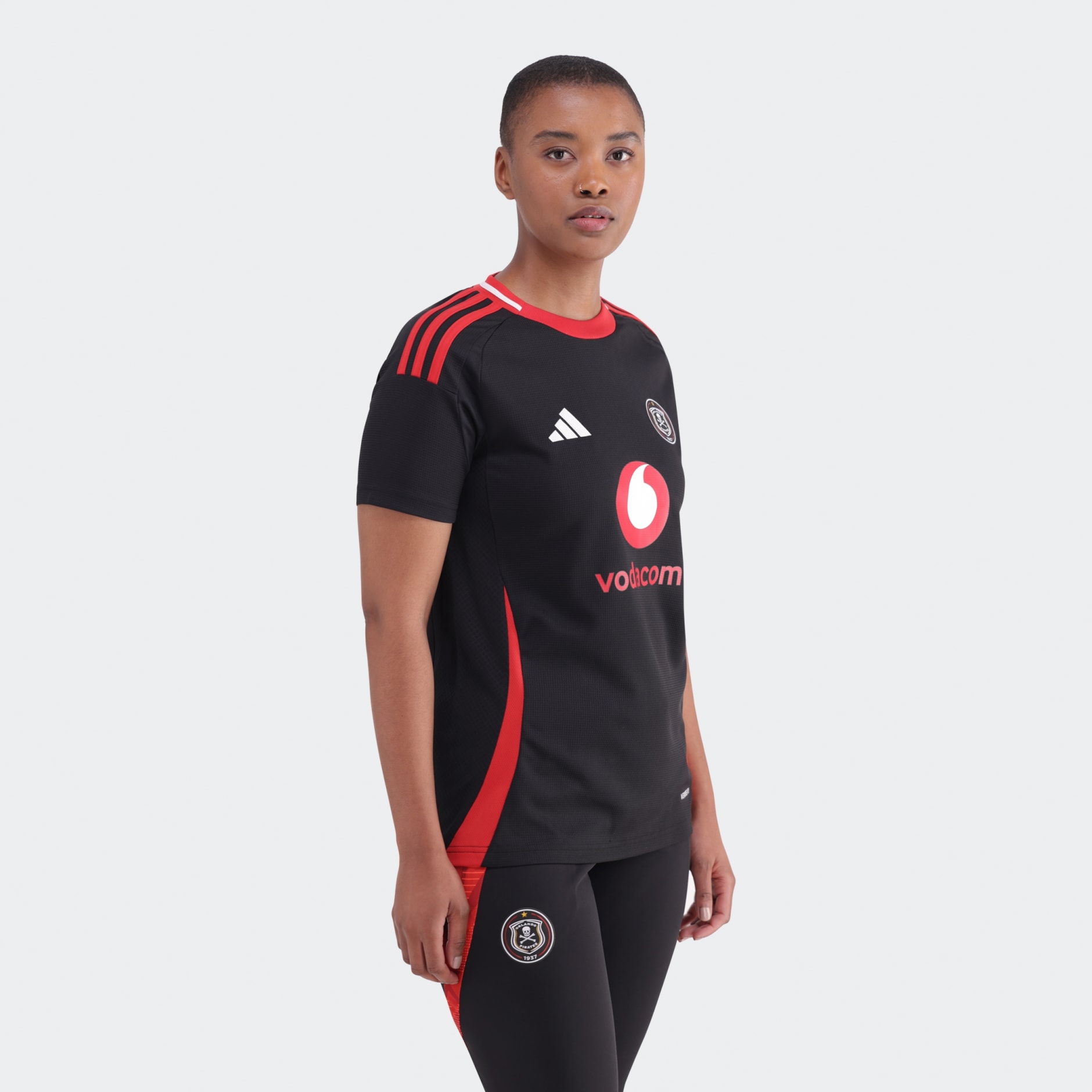 Clothing Orlando Pirates Home Jersey 24 25 Womens Black adidas South Africa