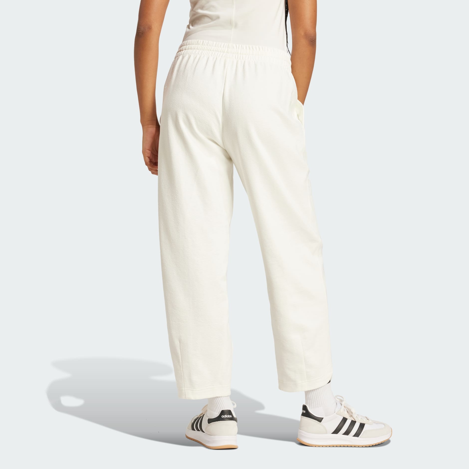CLOTHING - ALL SZN Cloud Jersey Barrel Leg Pants - White