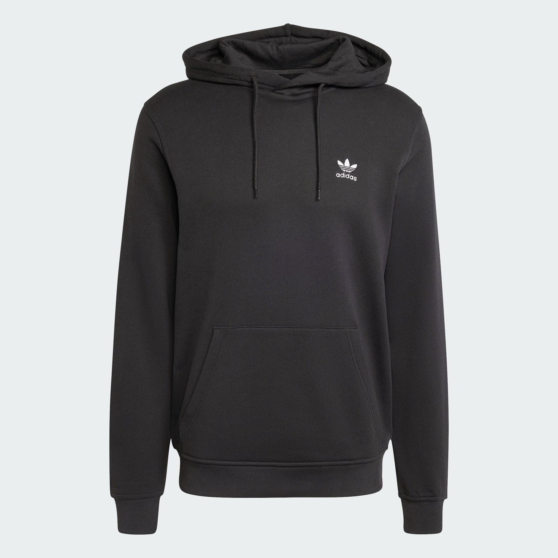 Clothing - Trefoil Essentials Hoodie French Terry - Black | adidas