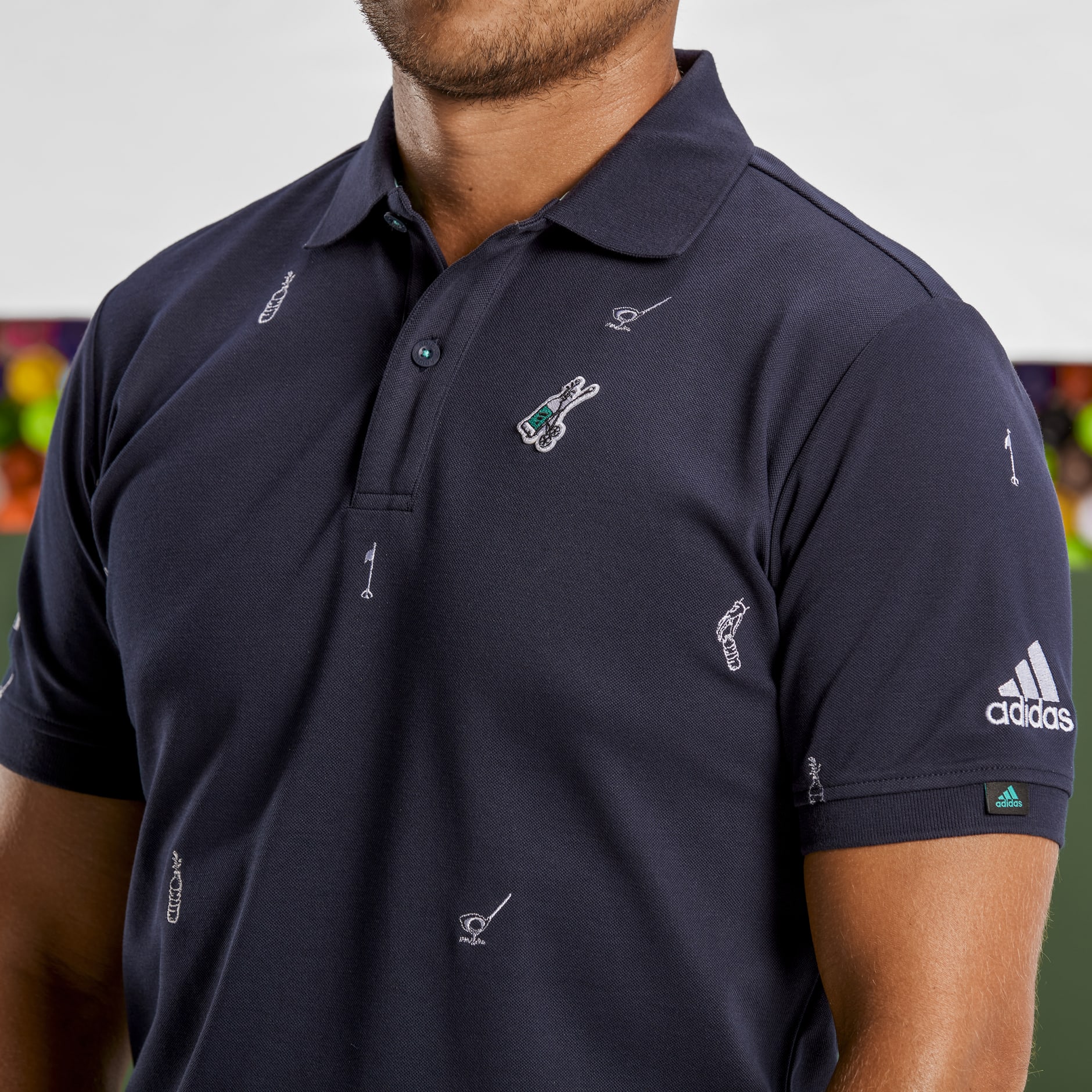 AEROREADY Play Green Graphic Polo Shirt