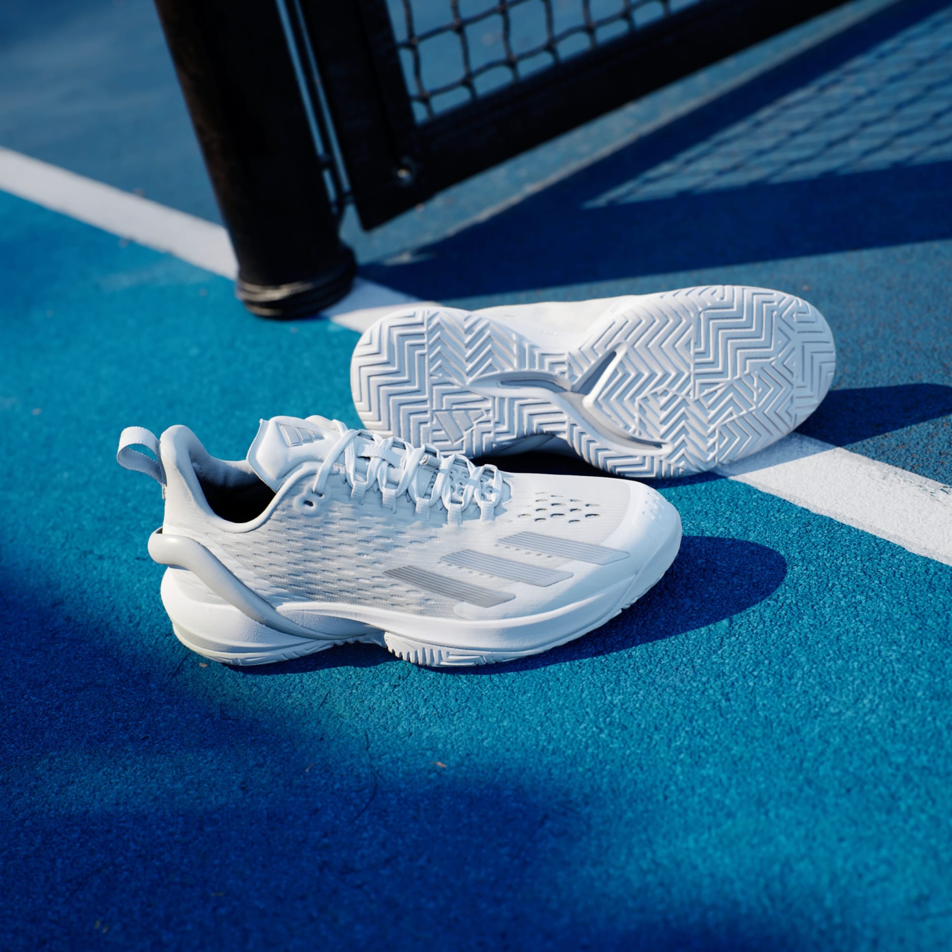 adidas Adizero Cybersonic Tennis Shoes - White