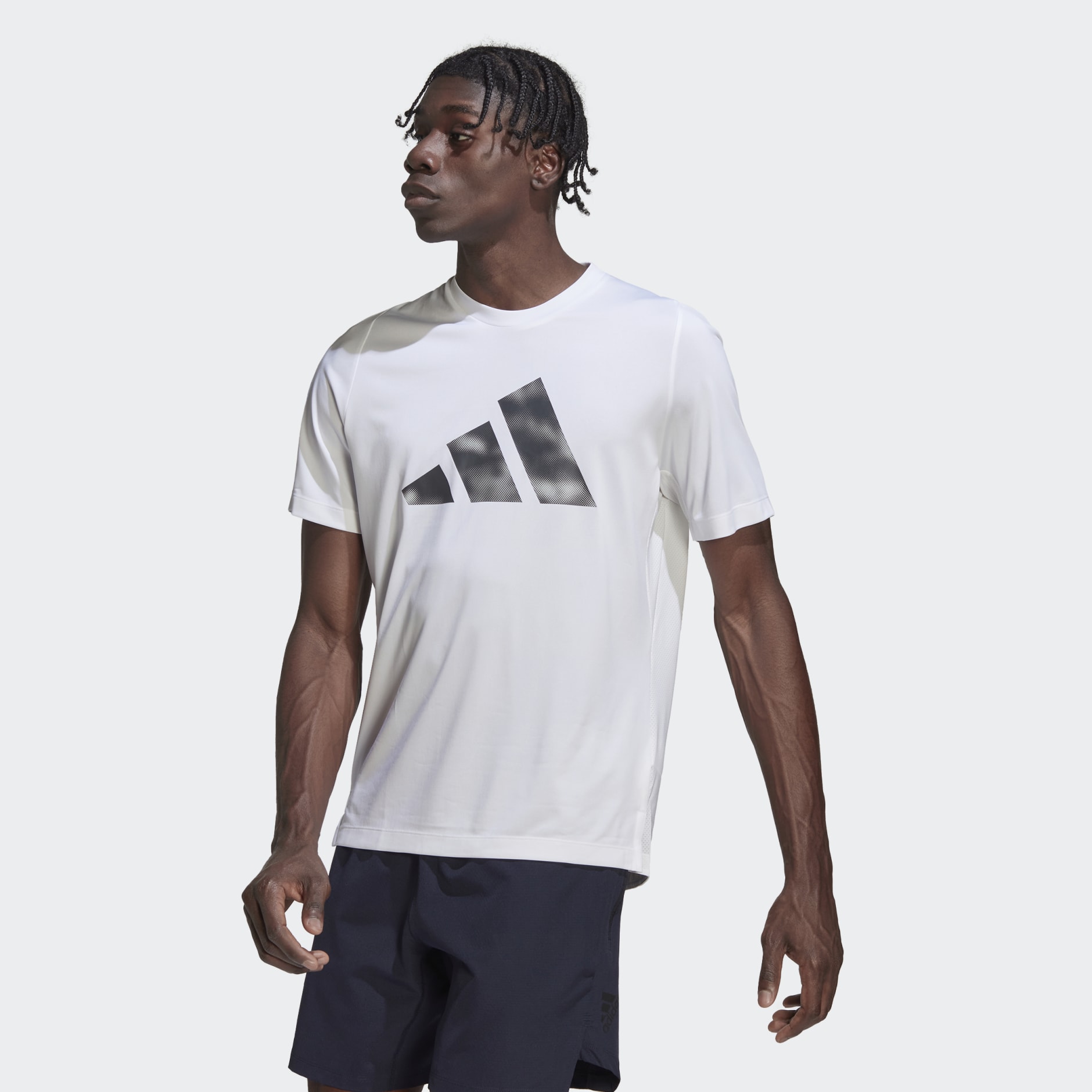 Clothing - Train Icons GFX Training Tee - White | adidas South Africa