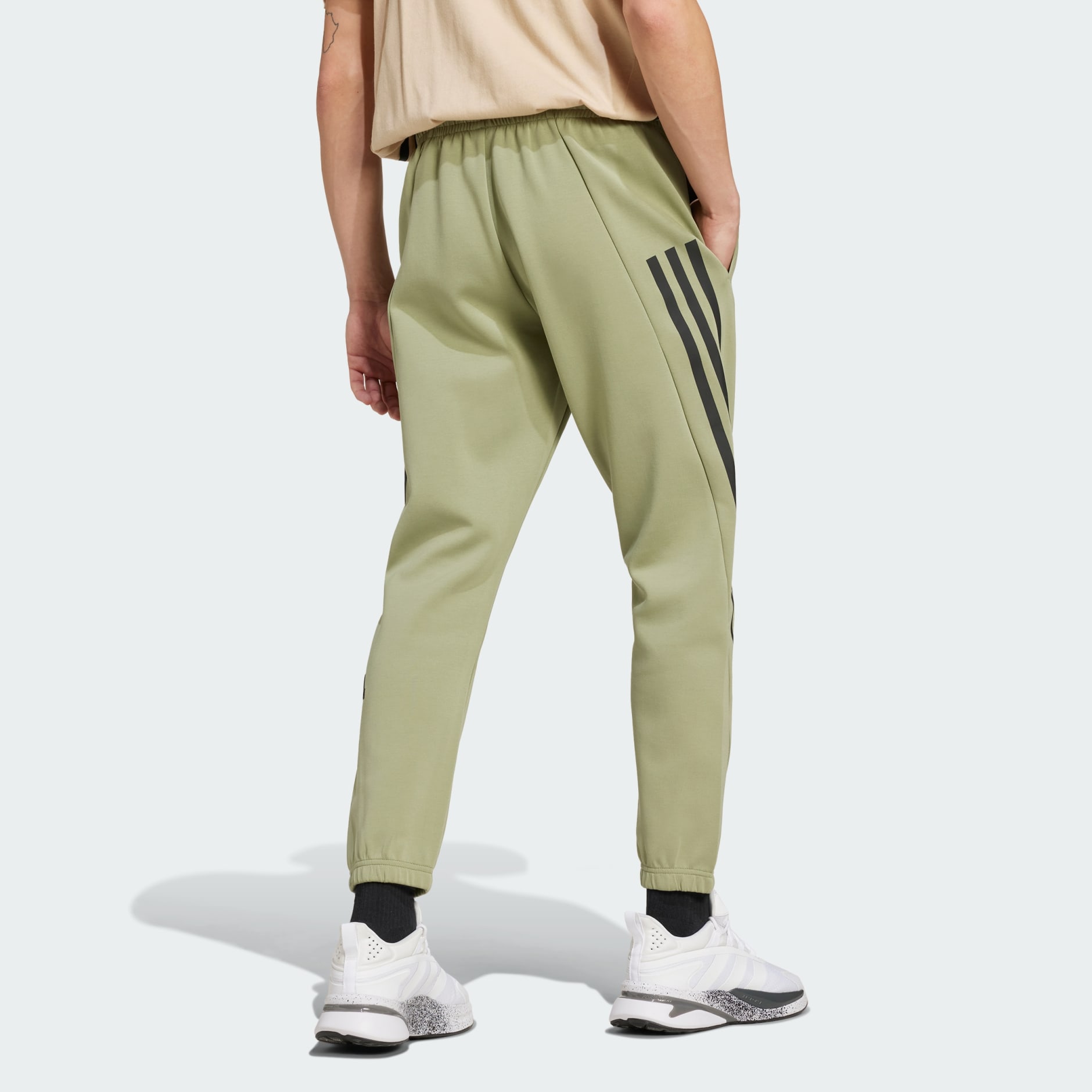 Olive green adidas pants best sale