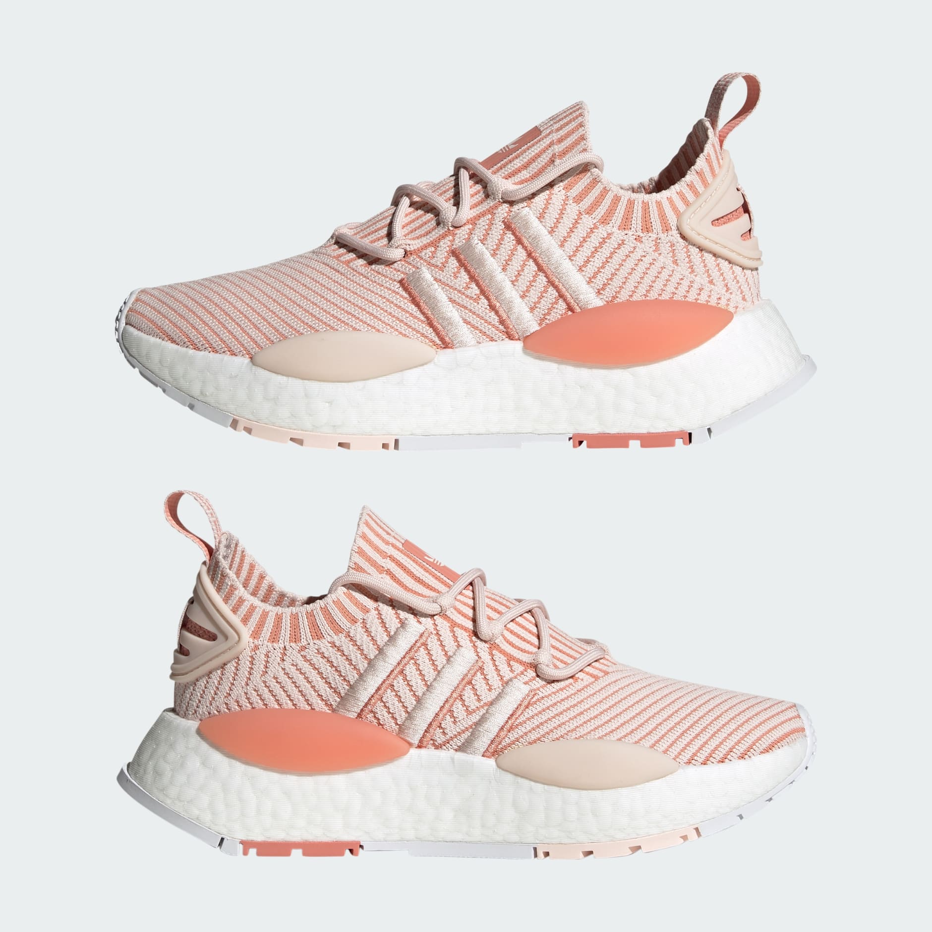 Originals womens nmd_r1 stlt primeknit 2025 trainers ash pink/orchid tint/footwear white