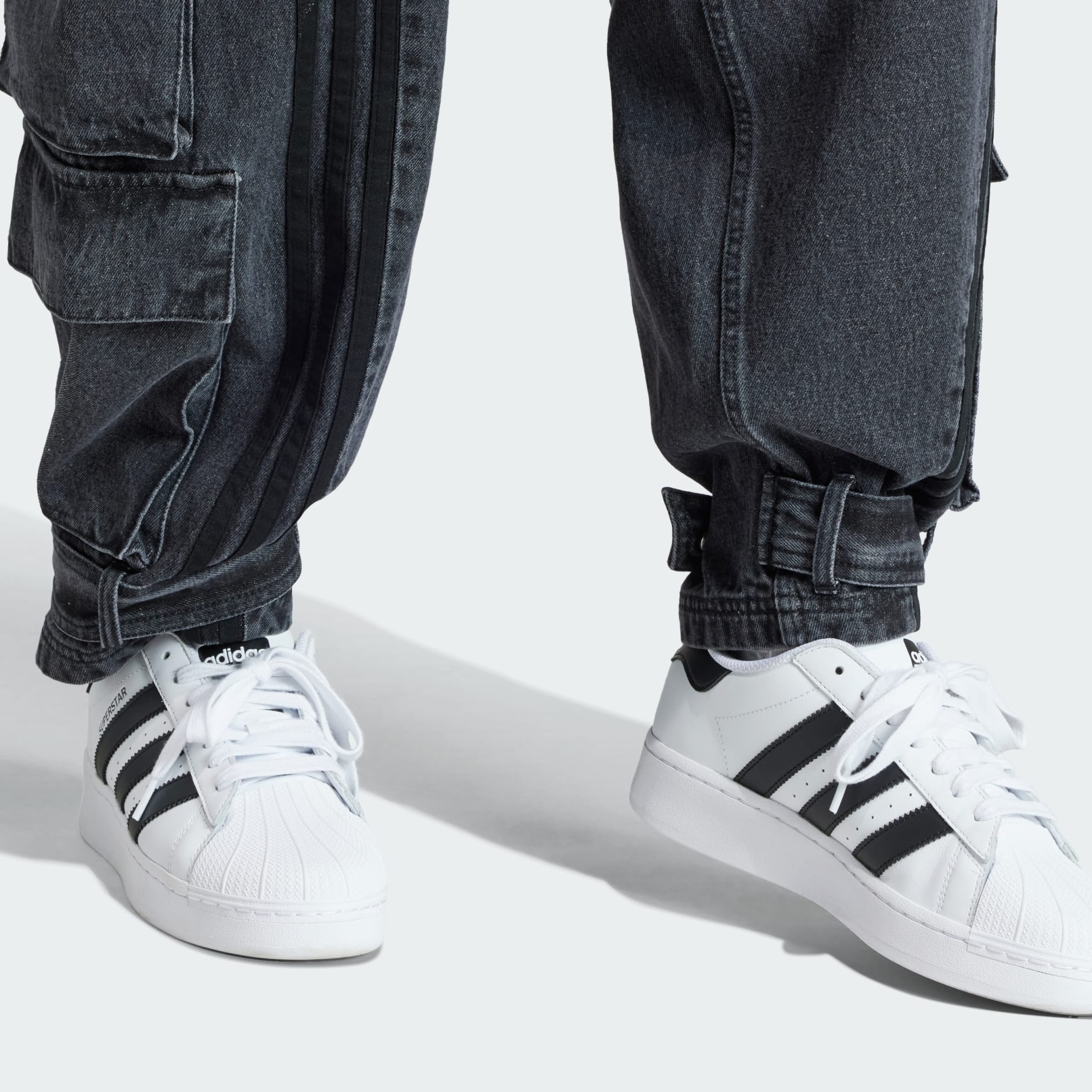 adidas Adilenium Denim Cargo Pants - Black | adidas TZ