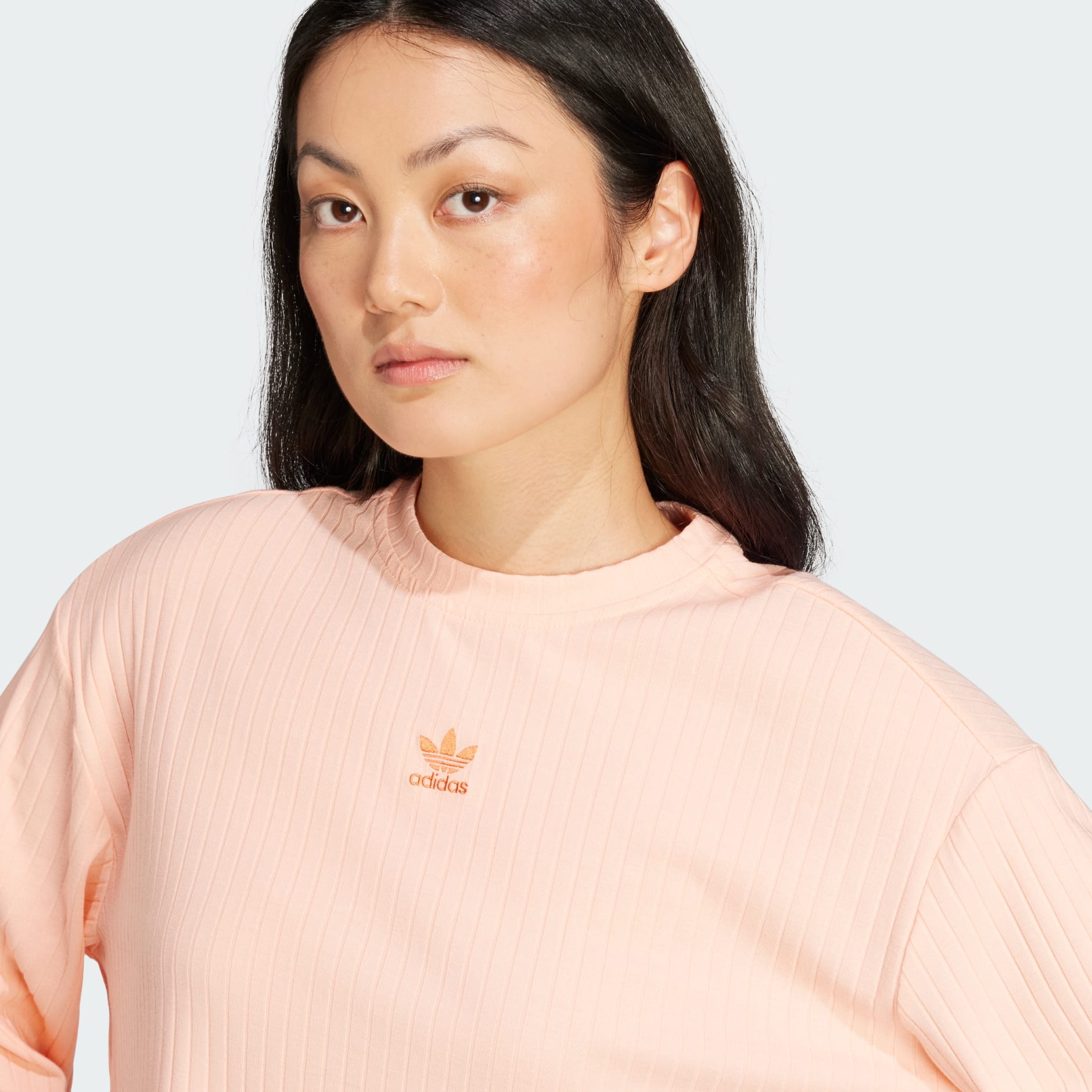 Essentials Wide Rib Long Sleeve Tee