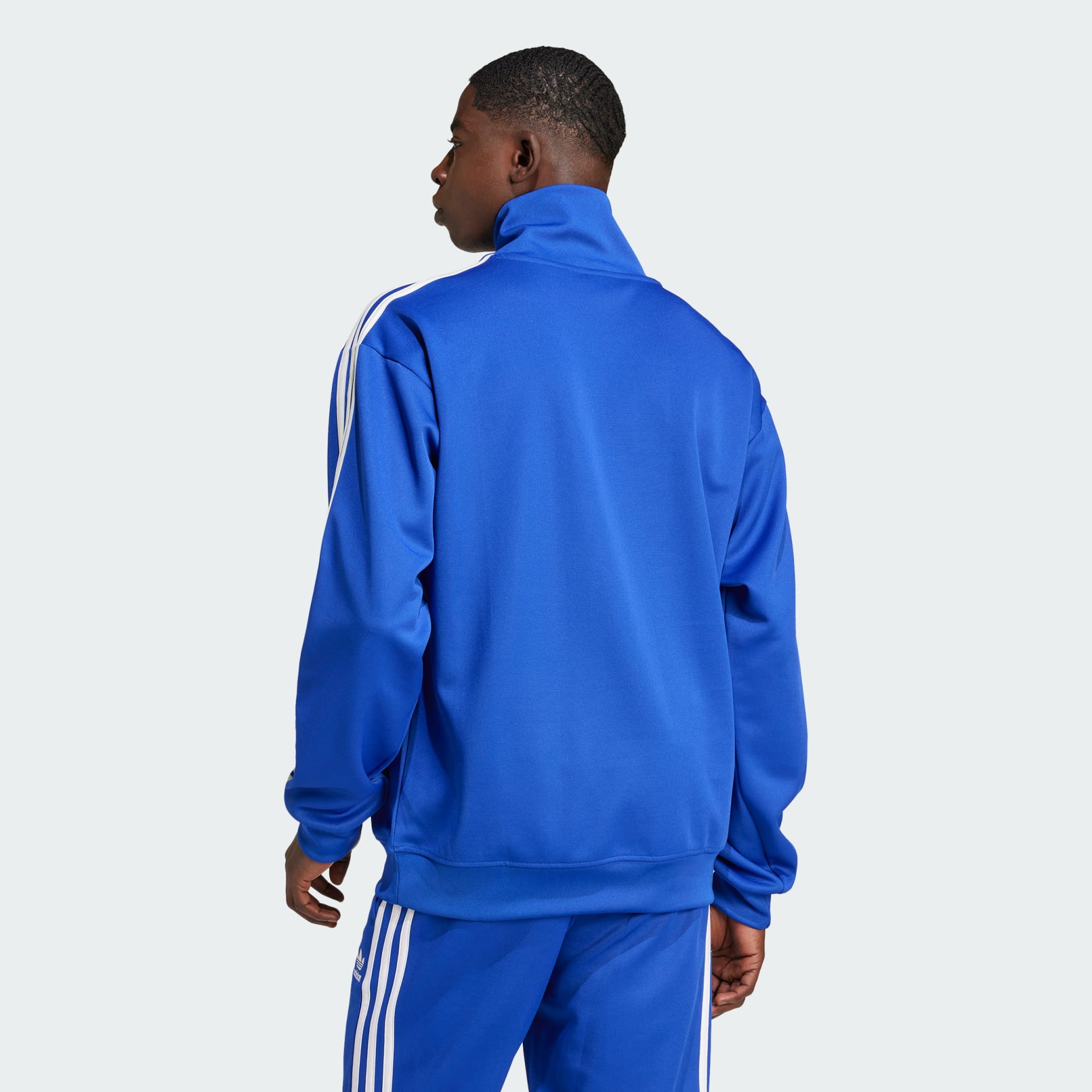 Adidas Originals Adicolor Funnel Neck Tracksuit Jacket Blue M Man