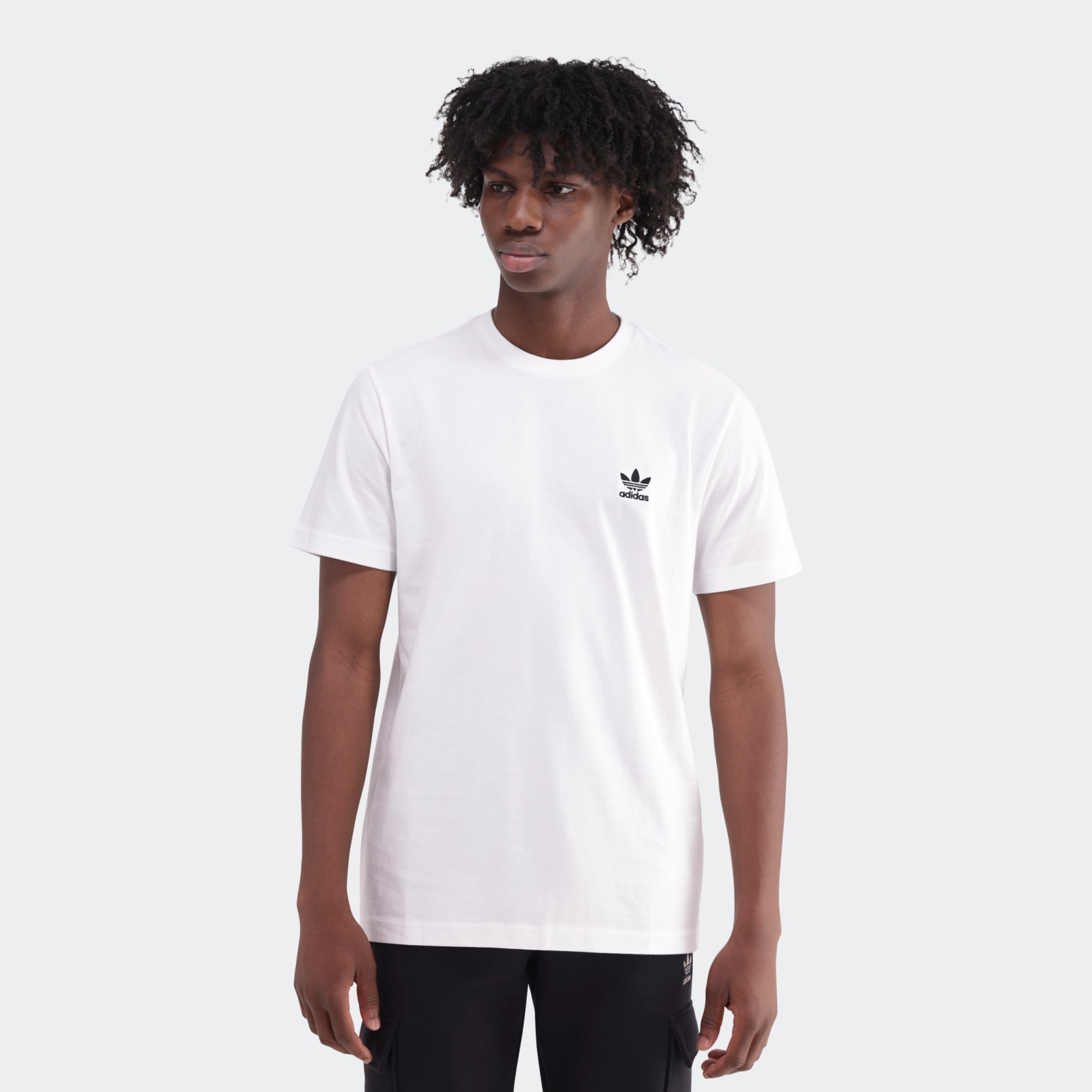 Clothing Trefoil Essentials T Shirt White adidas South Africa