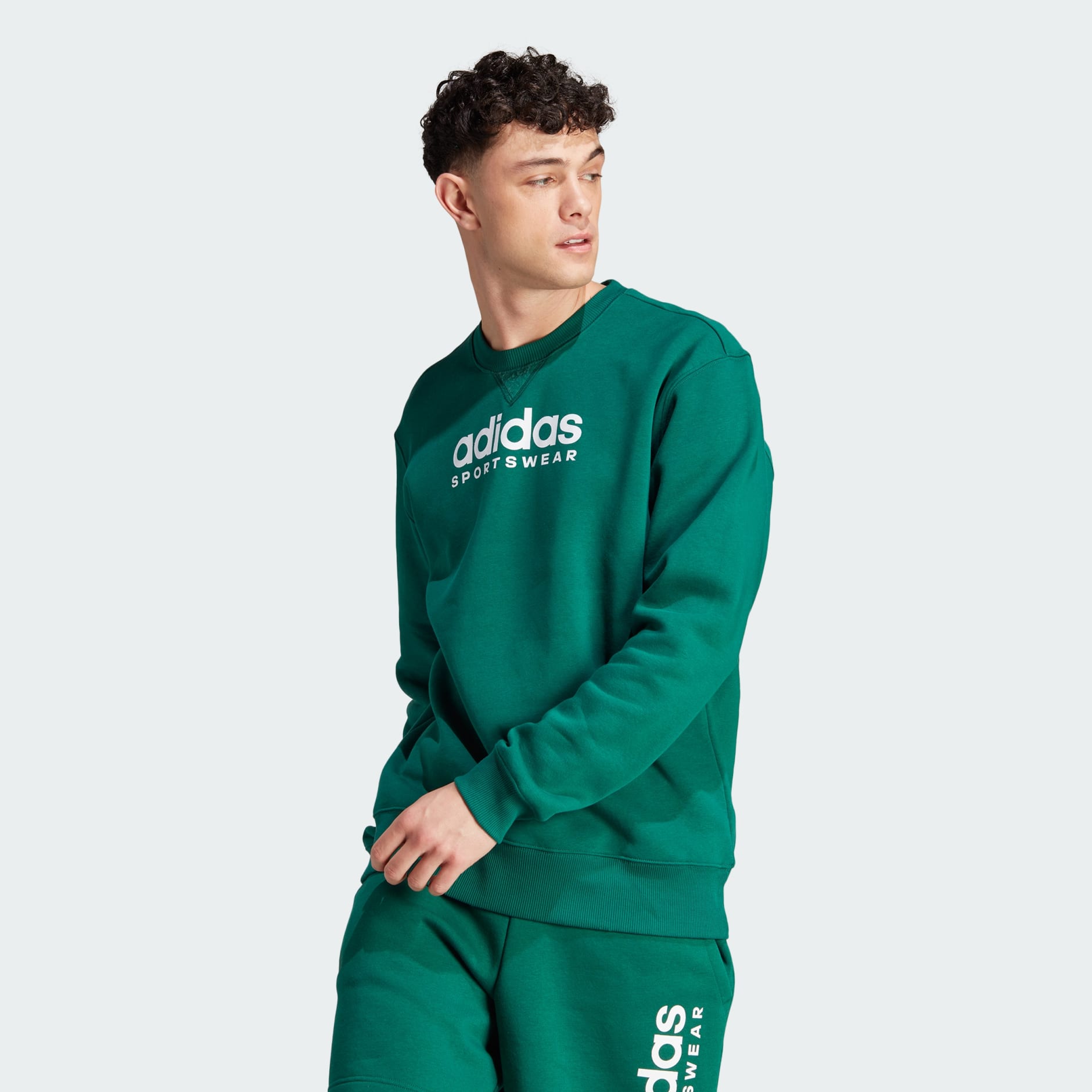 Sweatshirt Fleece - - | Green Arabia All Saudi adidas Sweatshirts Graphic SZN