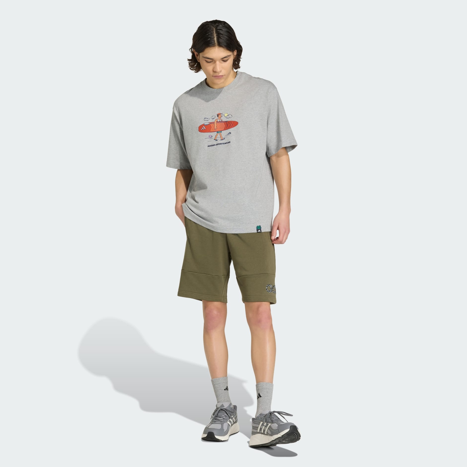 DOODLE STAND-UP PADDLE GRAPHIC T-SHIRT