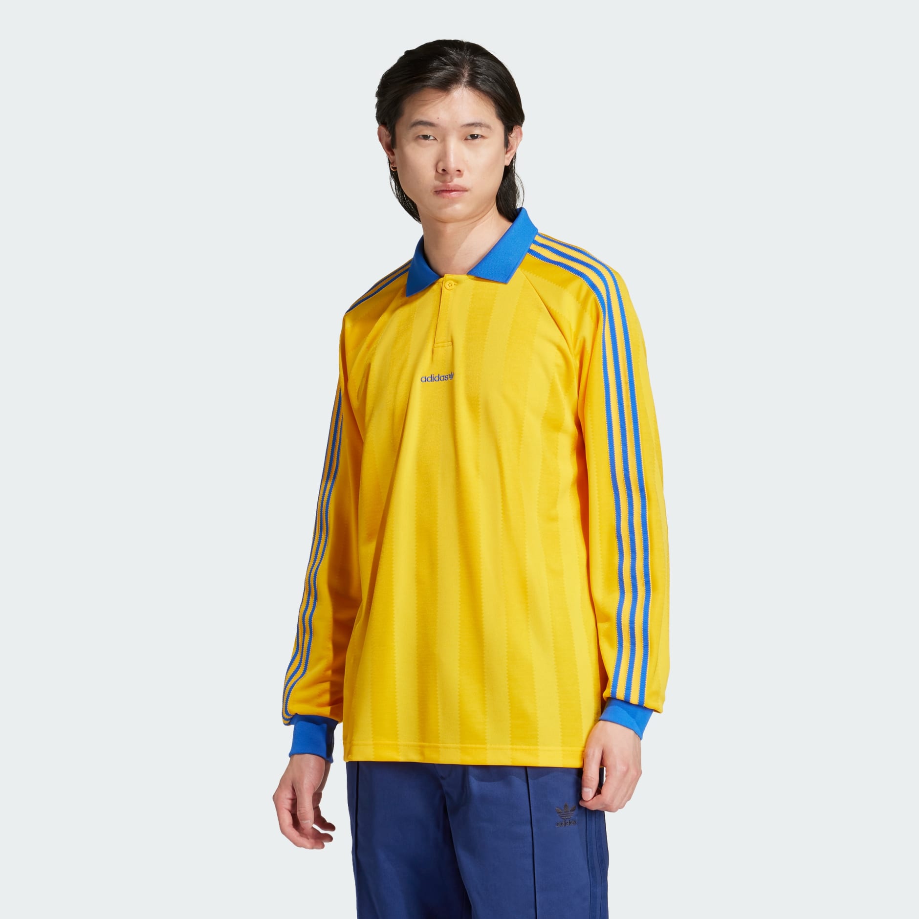 adidas Long Sleeve Jersey Yellow adidas TZ