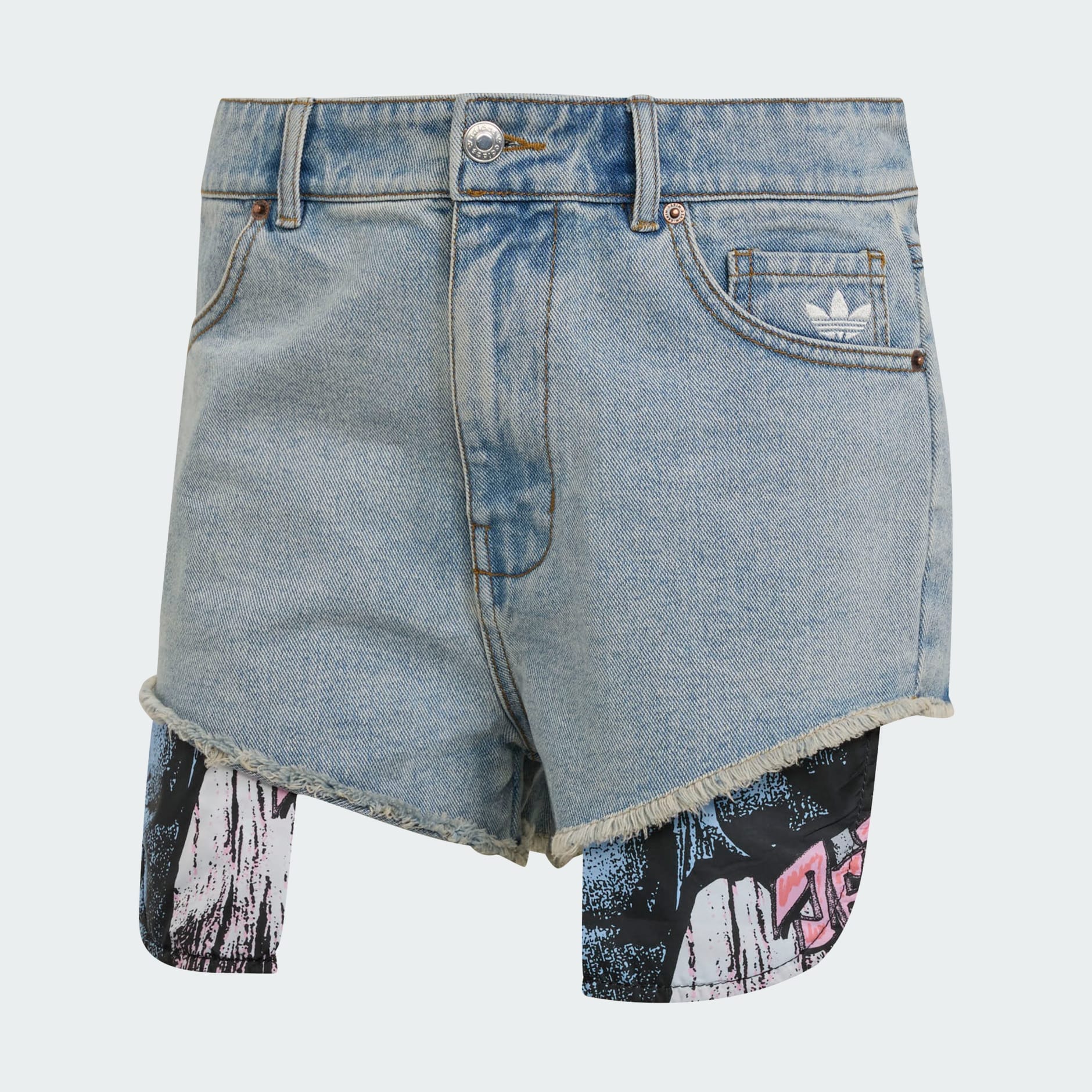 Clothing - adidas x Jeremy Scott Denim Shorts - Blue Clothing - adidas x Jeremy Scott Denim Shorts - Blue