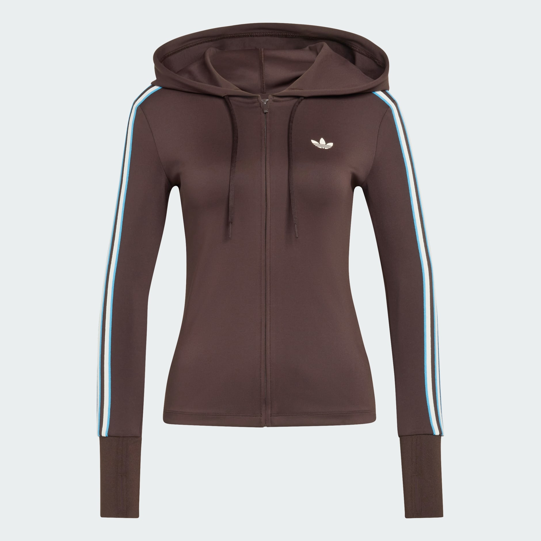 HOODED TREFOIL ZIPPER Jacket