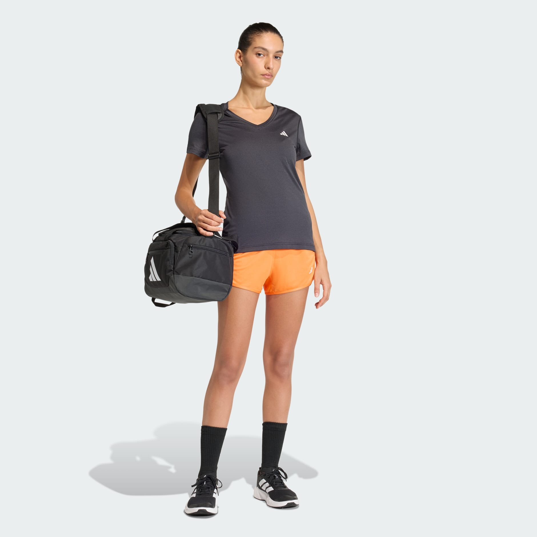 Tricou cu guler in V Workout Essentials