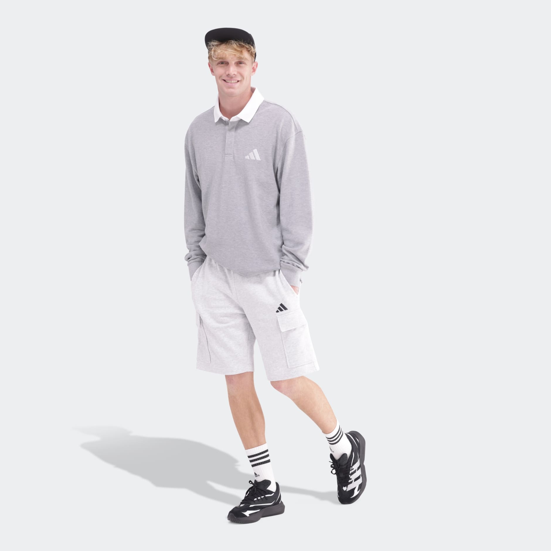 Essentials Feel Cozy Fleece Cargo Shorts