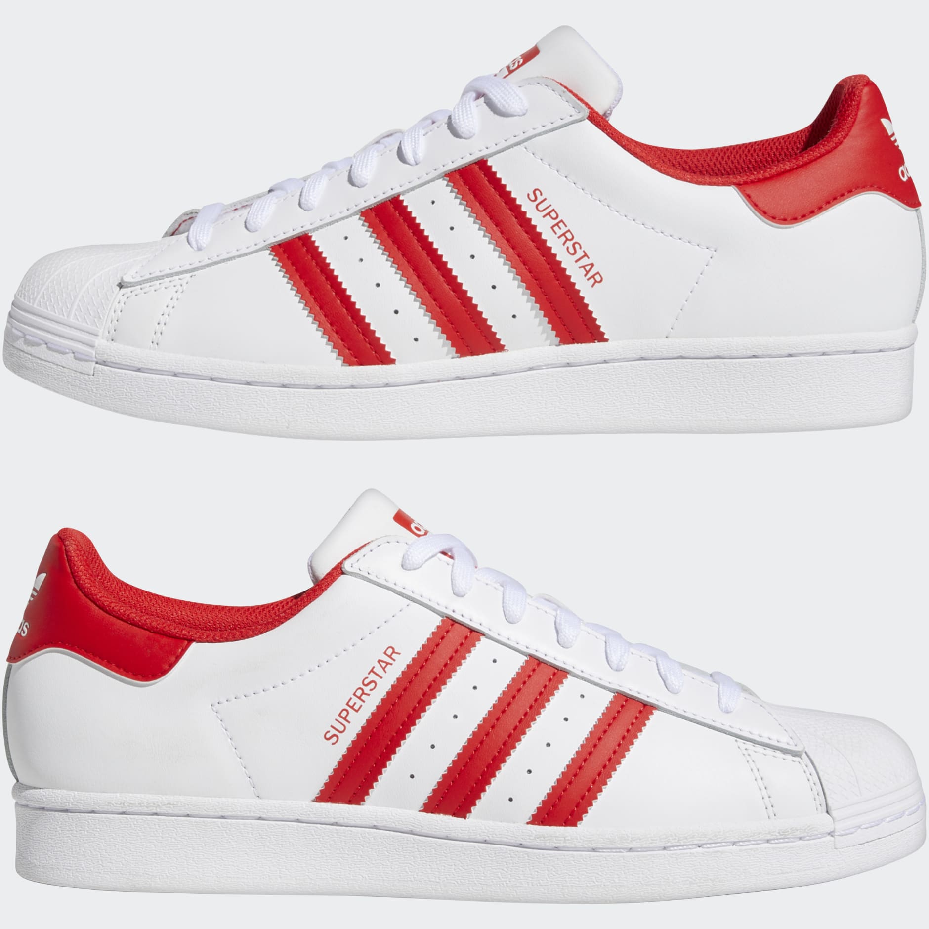 Adidas shoes sale with red stripes