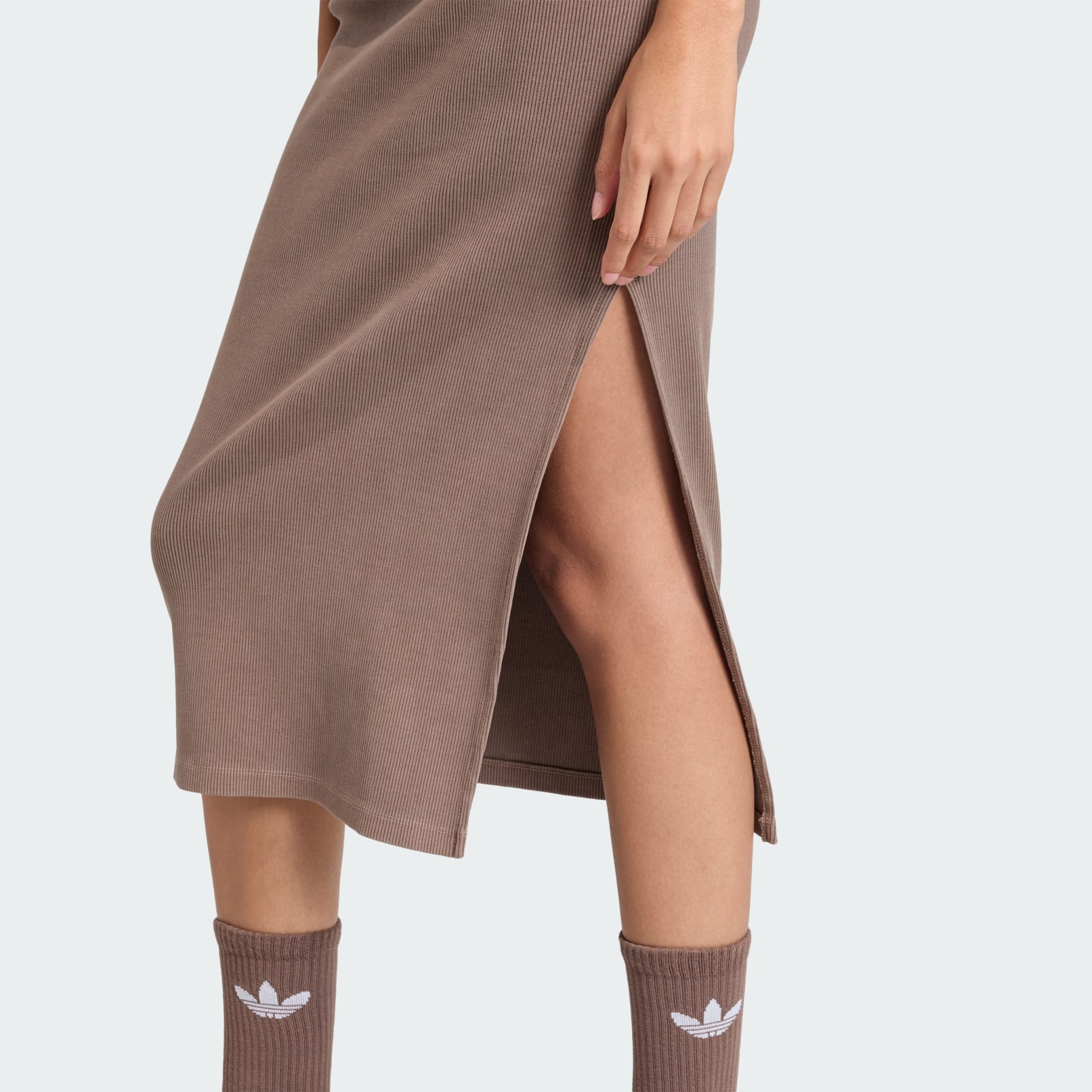 ESSENTIALS RIB TANK MAXI DRESS WASHED