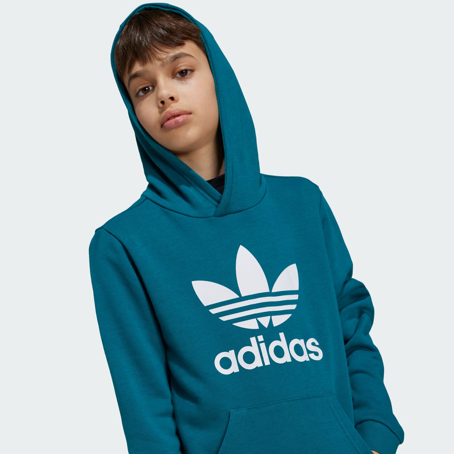 Adidas Youth sale Trefoil Hoodie Sweatshirt