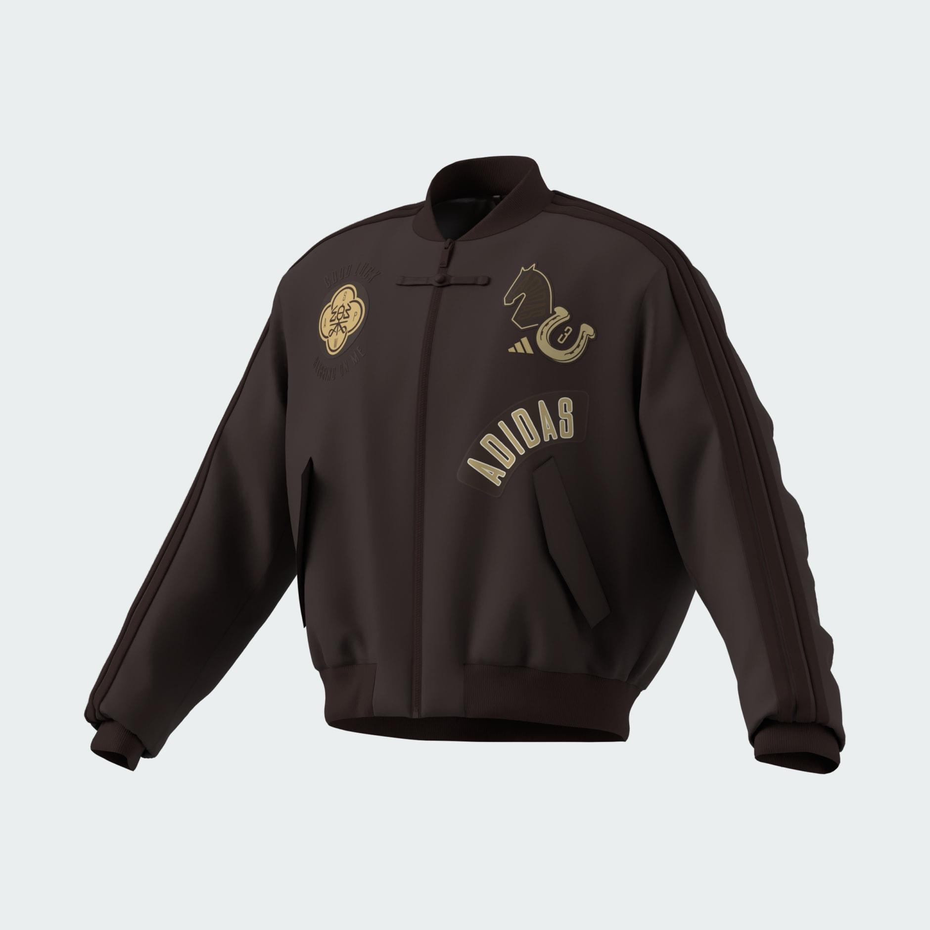 CNY MODERN CHINA 3 STRIPES PADDED BOMBER JACKET