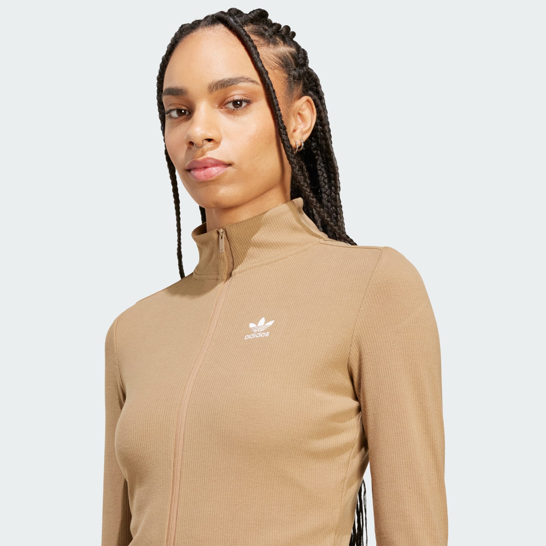 Essentials Rib Full-Zip Track Top