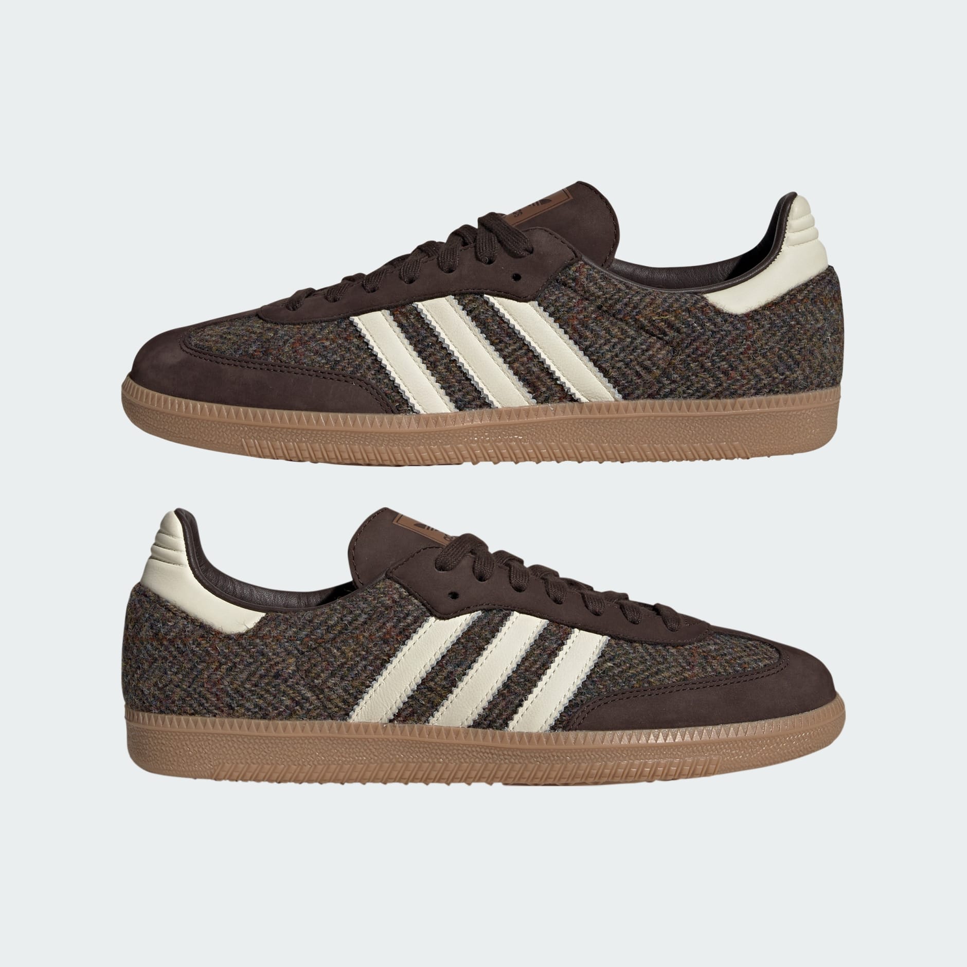 Brown adidas samba trainers online