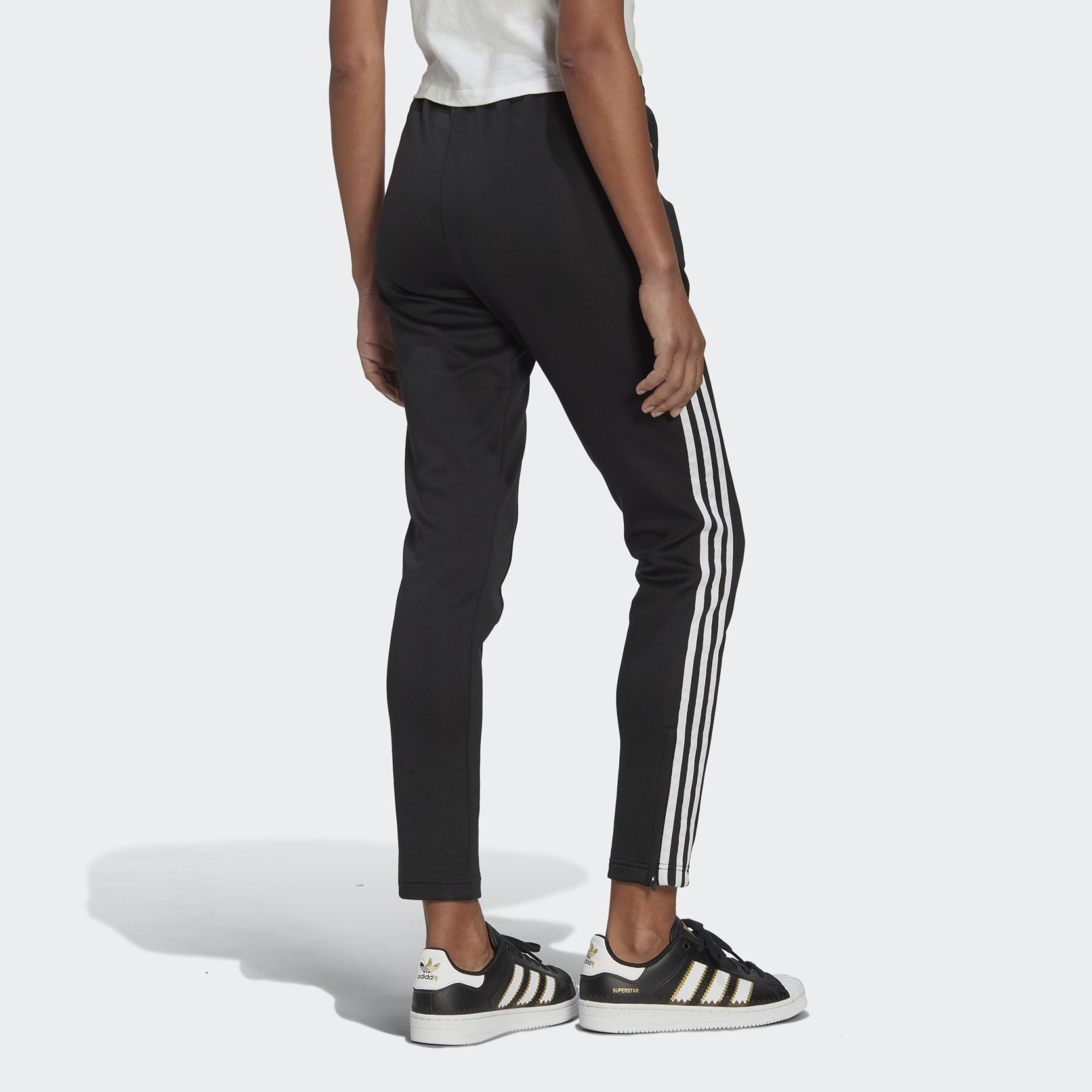 Buy adidas Originals Womens Primeblue Superstar Track Pants plus Size  BlackWhite
