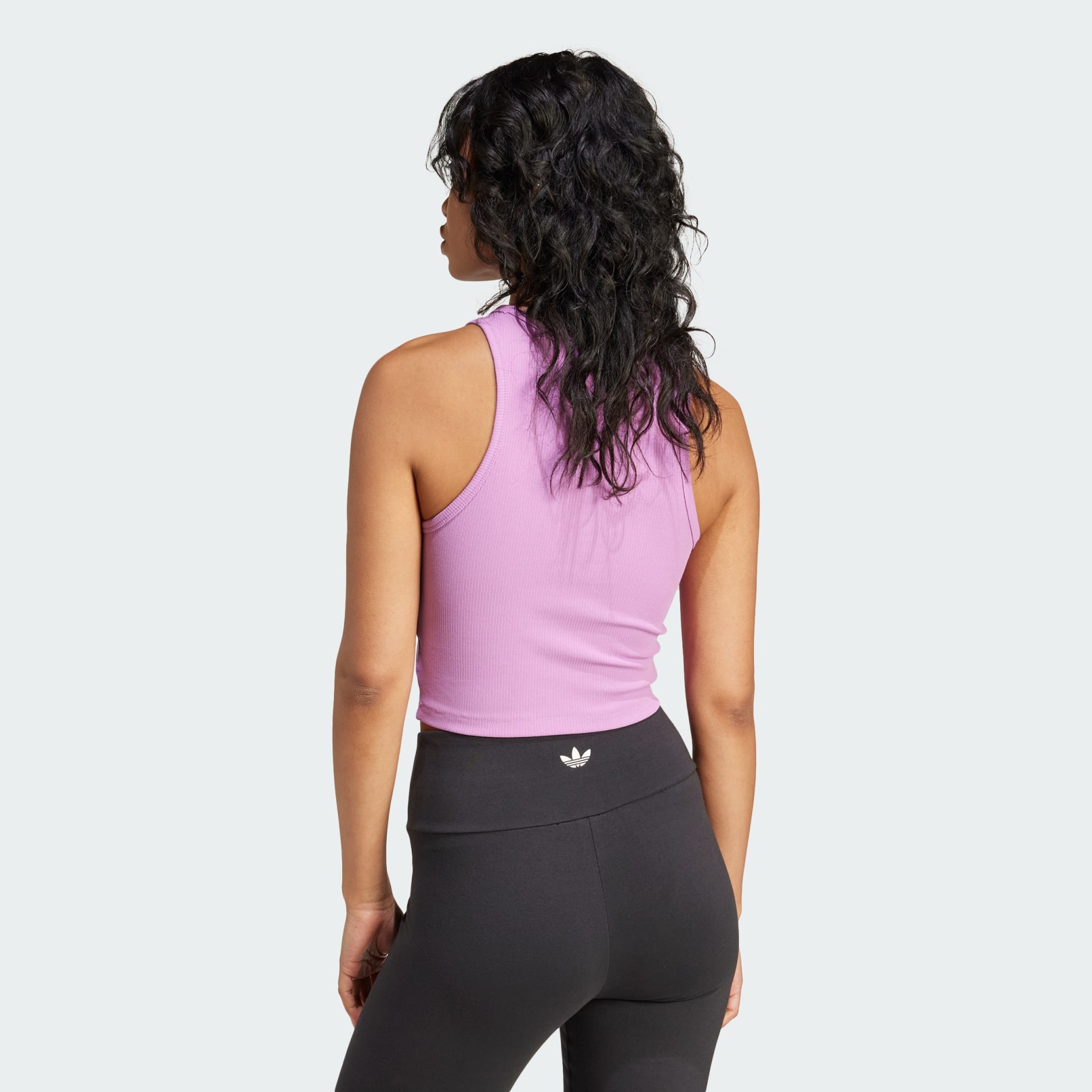 Camiseta sin Mangas Essentials Acanalada