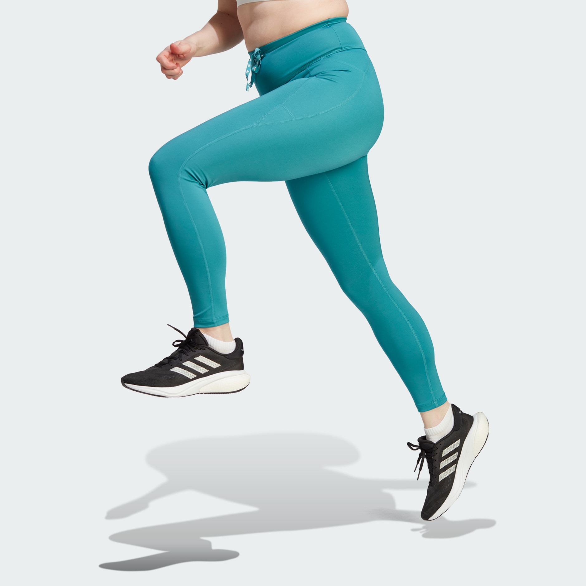 adidas Run Essentials Stay in Play 7/8 Leggings - Turquoise