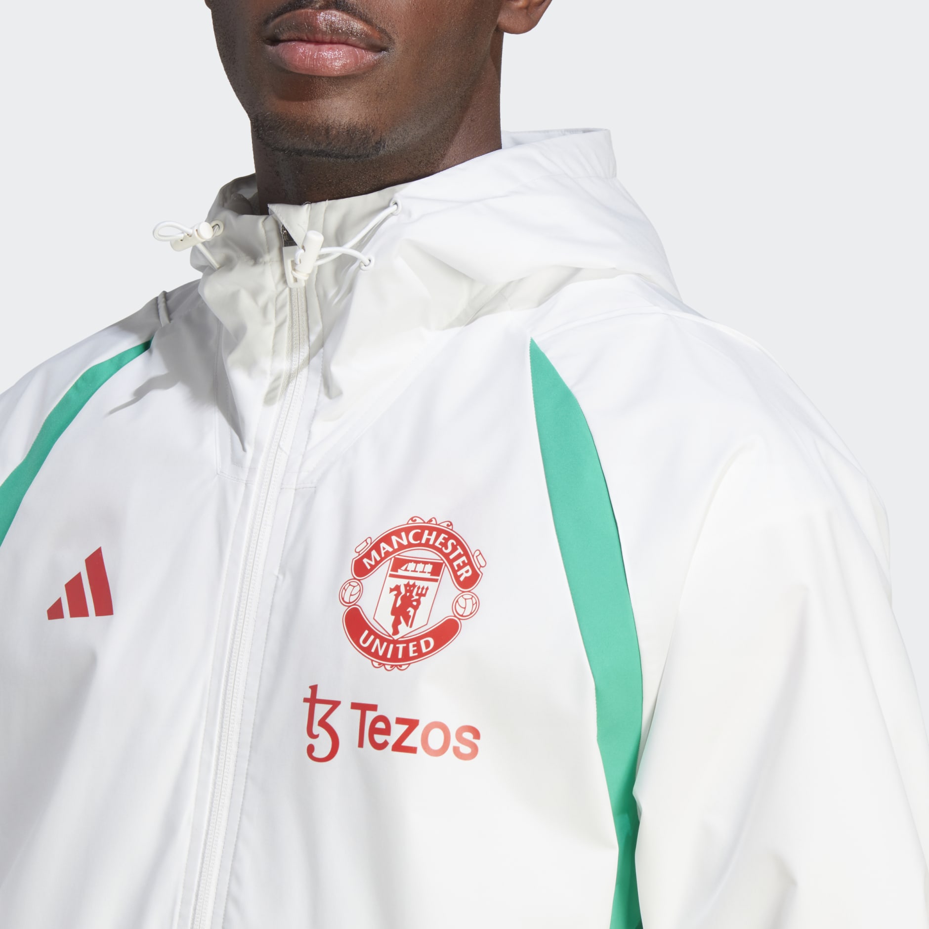 Clothing - Manchester United Tiro 23 All-Weather Jacket - White ...