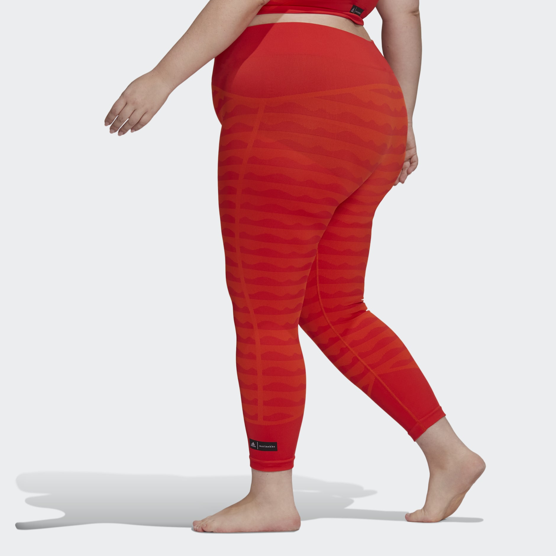 Clothing - Marimekko AEROKNIT 7/8 Leggings (Plus Size) - Orange