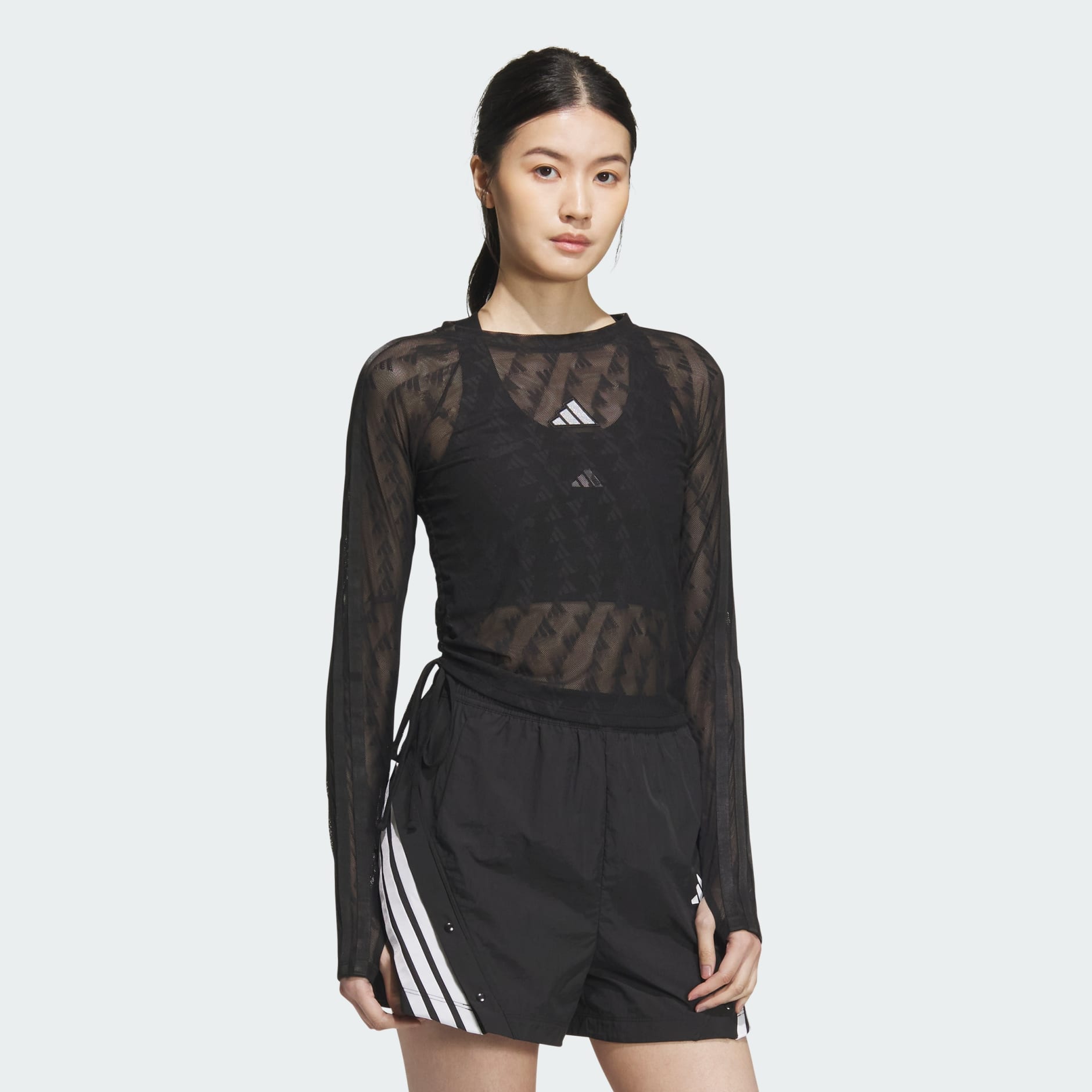 Story Mesh Long Sleeve Tee