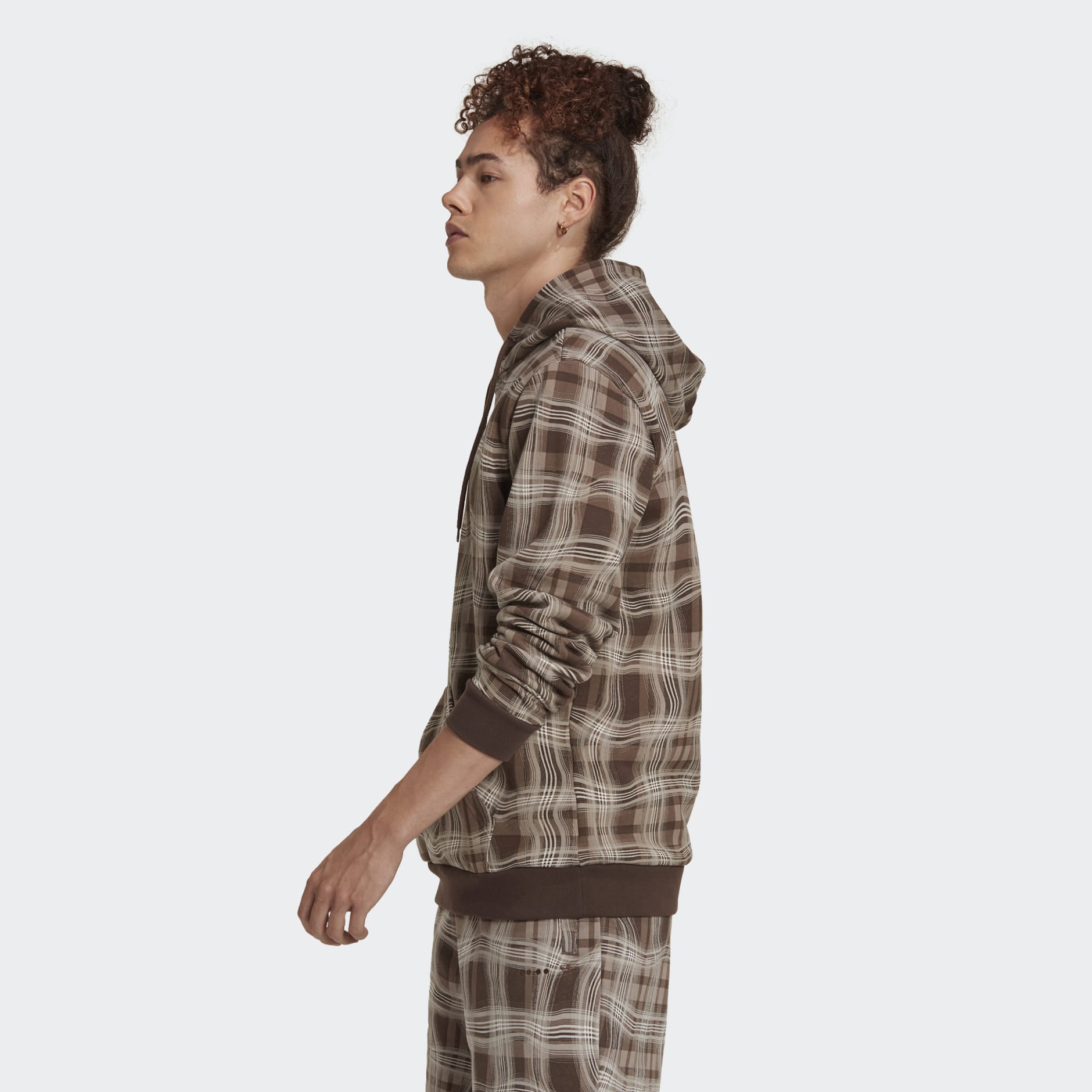 Men's Clothing - Reveal Allover Graphic Hoodie Brown | adidas Saudi