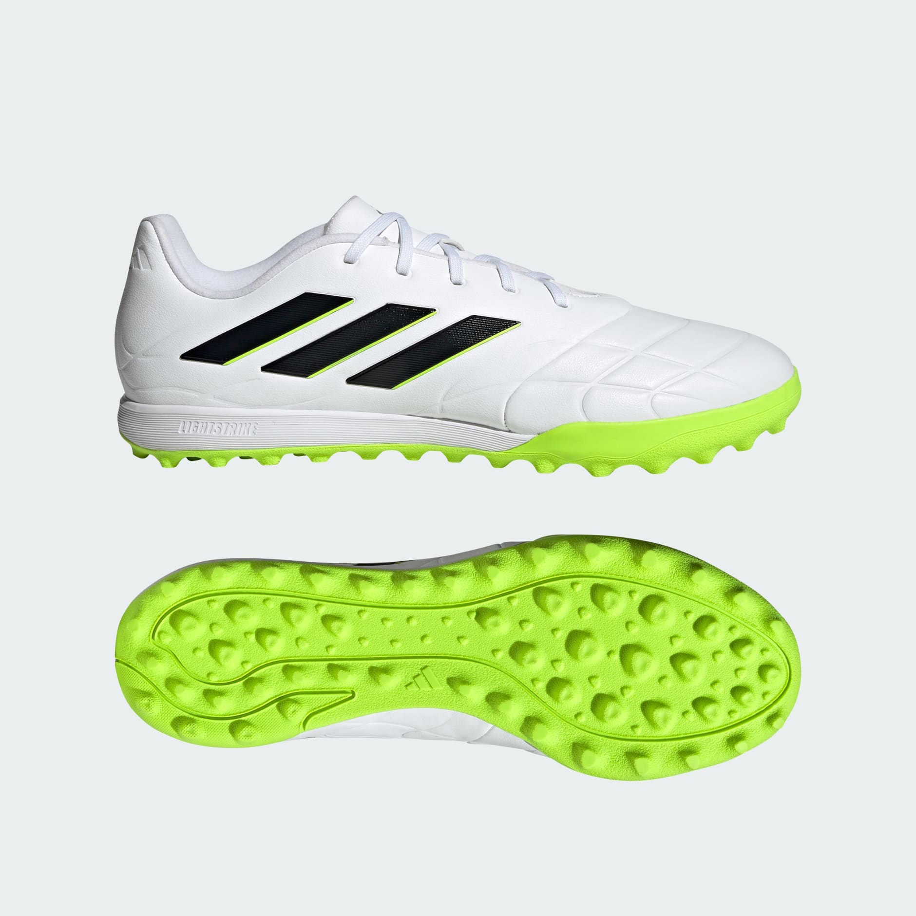 White adidas turf sales shoes