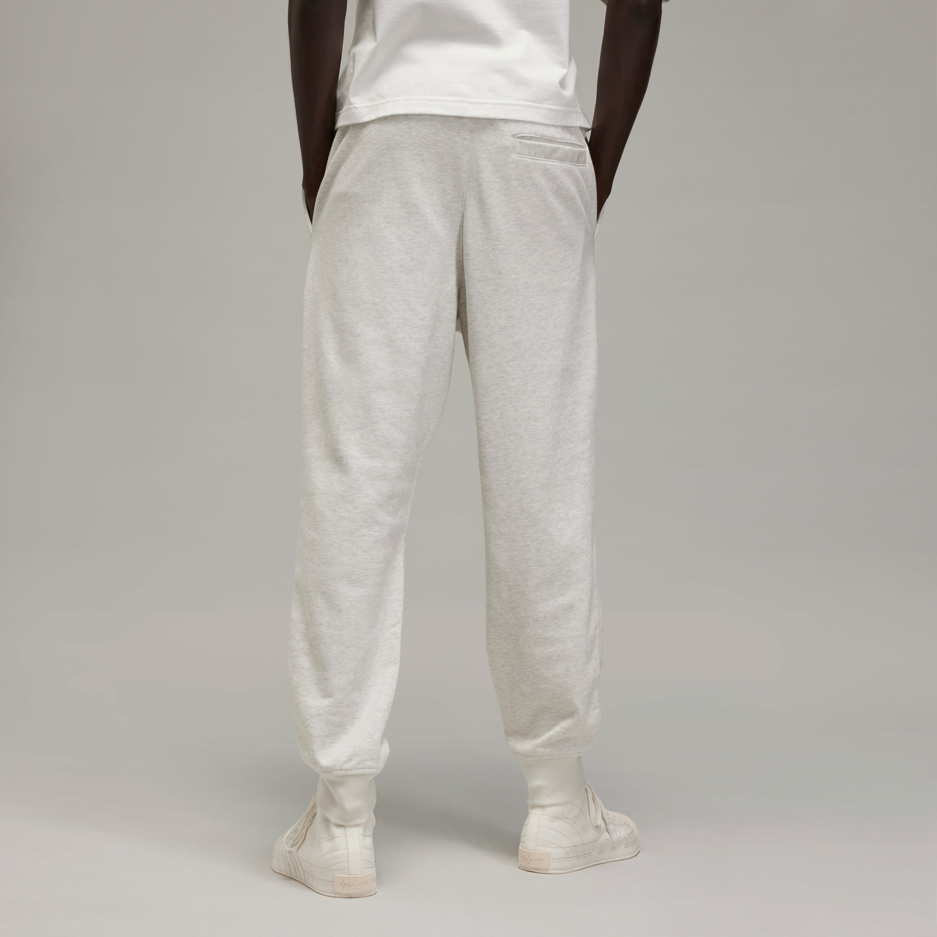 Clothing - Y-3 Cuffed French Terry Pants - Grey | adidas Bahrain