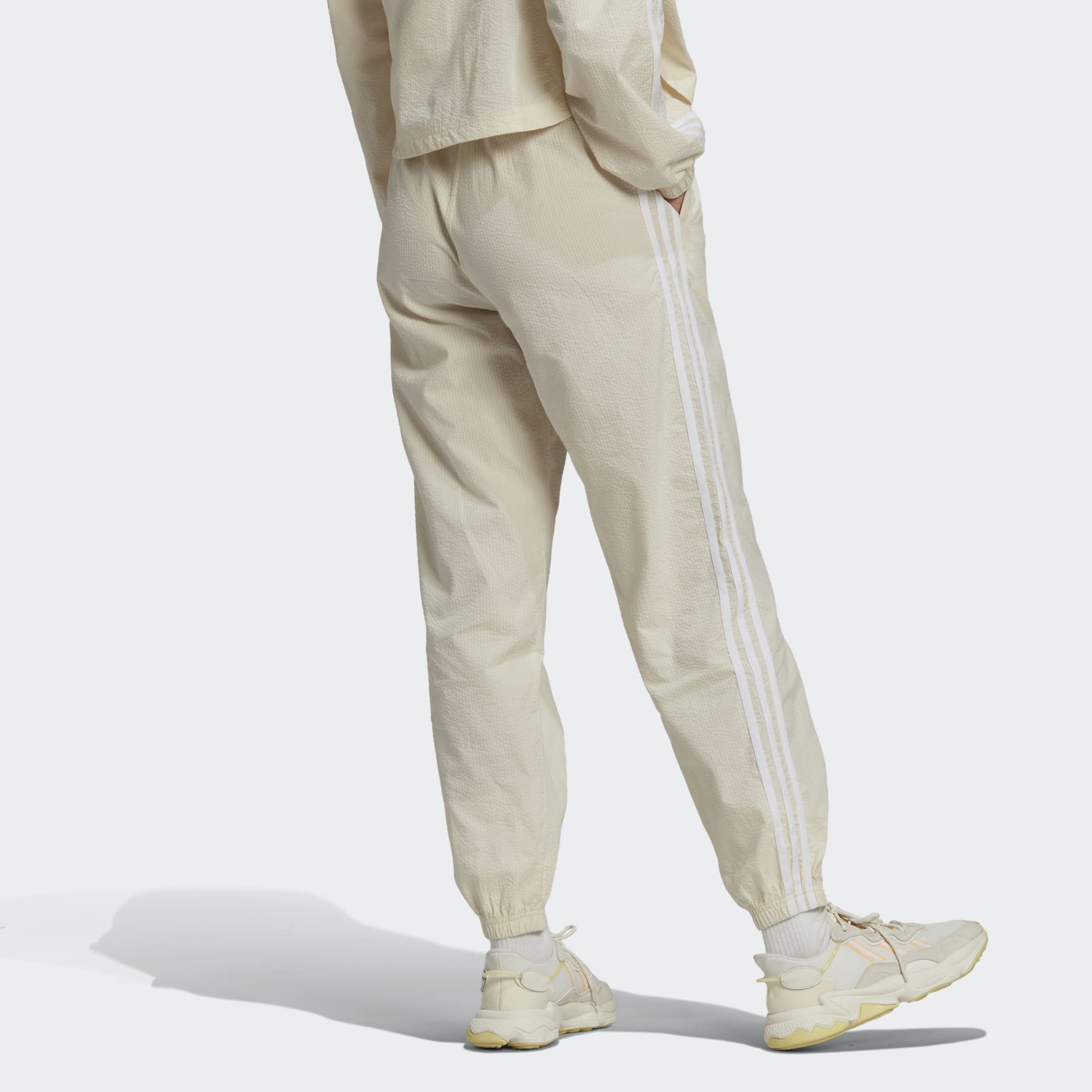Clothing - Adicolor Classics Poplin Track Pants - Beige | adidas South ...